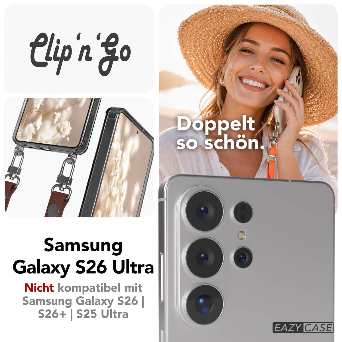 Galaxy S26 Ultra MagSafe Hülle + magnetisches Band