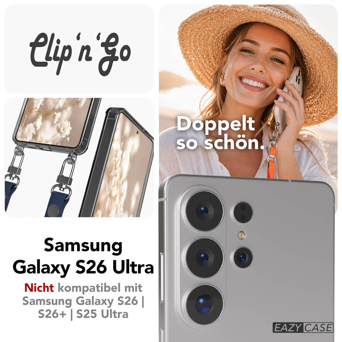 Galaxy S26 Ultra MagSafe Hülle + magnetisches Band