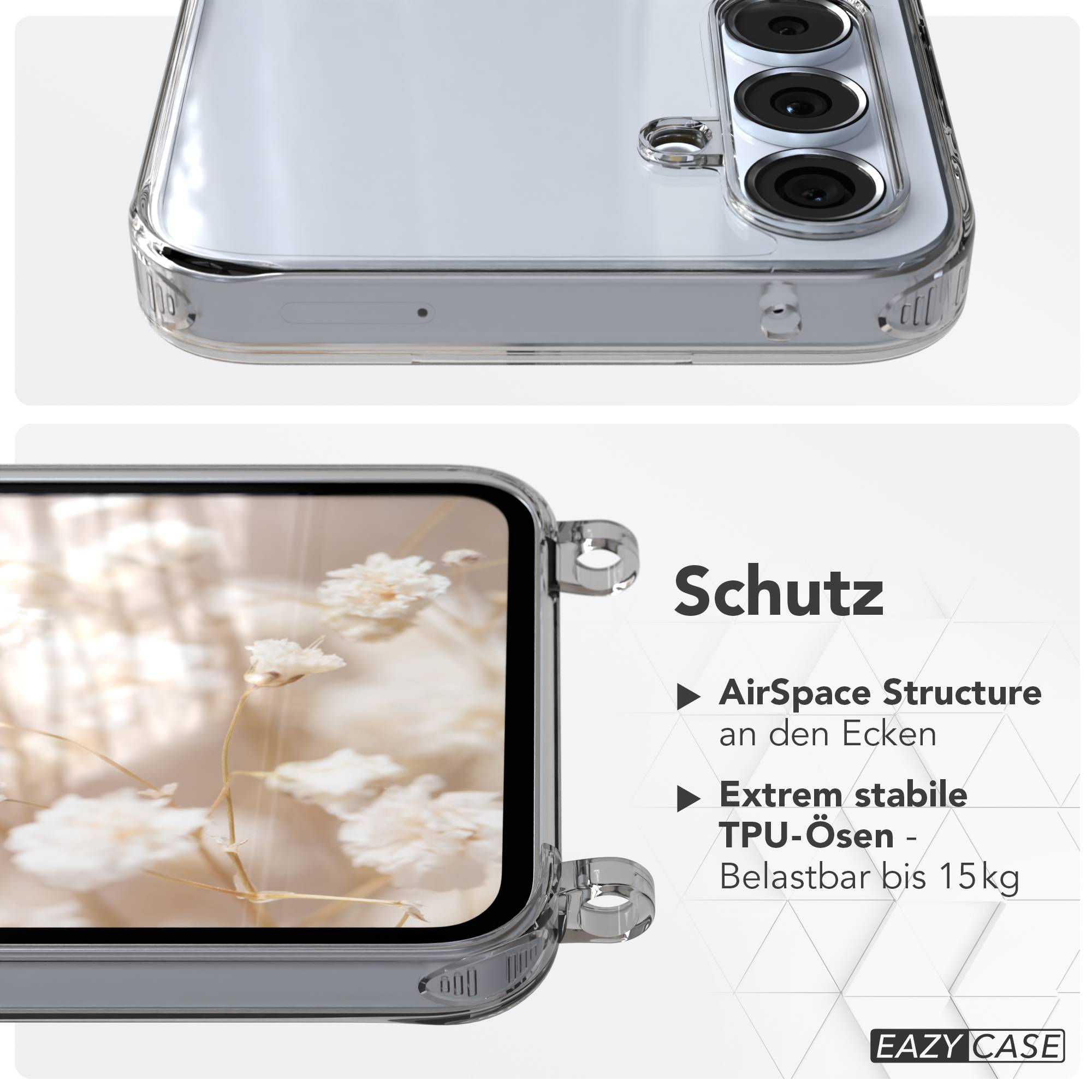 Samsung Galaxy A35 Schutzhülle mit magnetischem Crossbody Umhängeband
