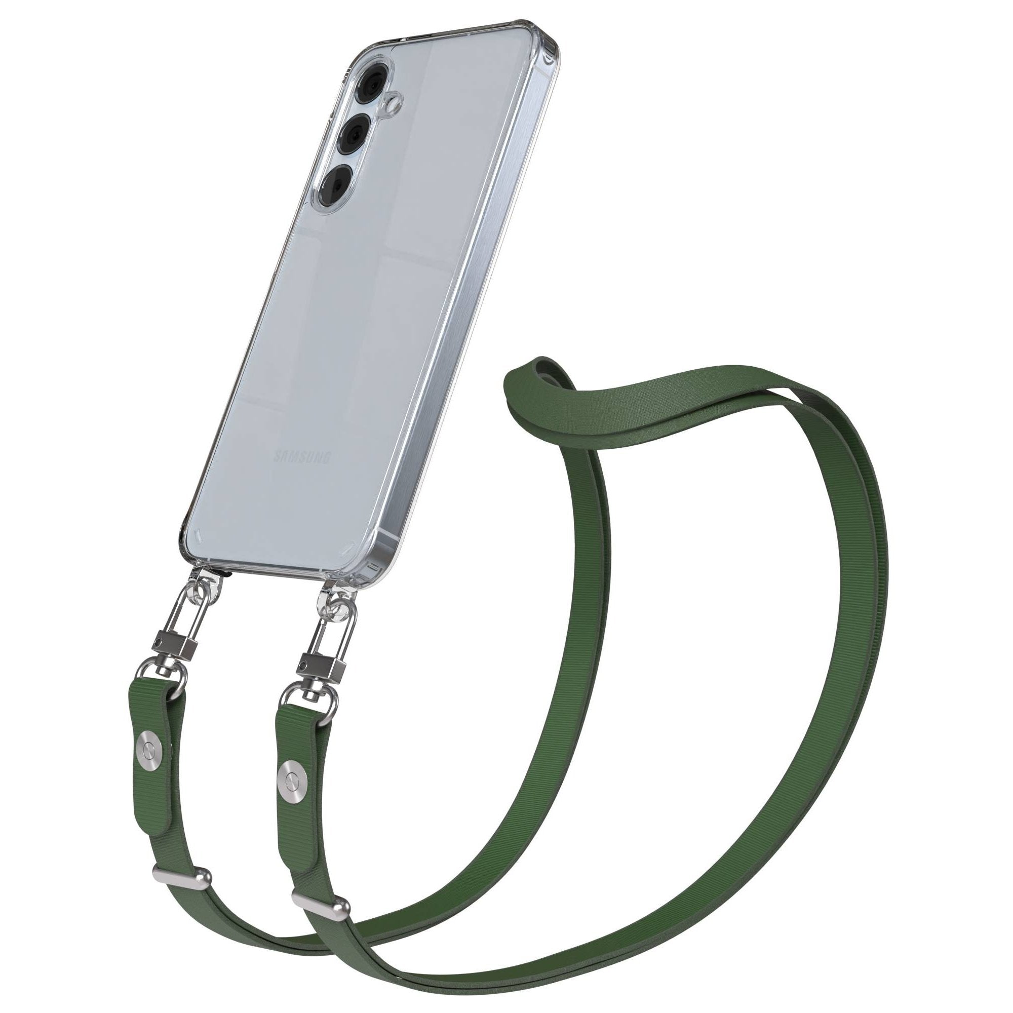Samsung Galaxy A55 Schutzhülle mit magnetisch verstellbarem Crossbody-Umhängeband