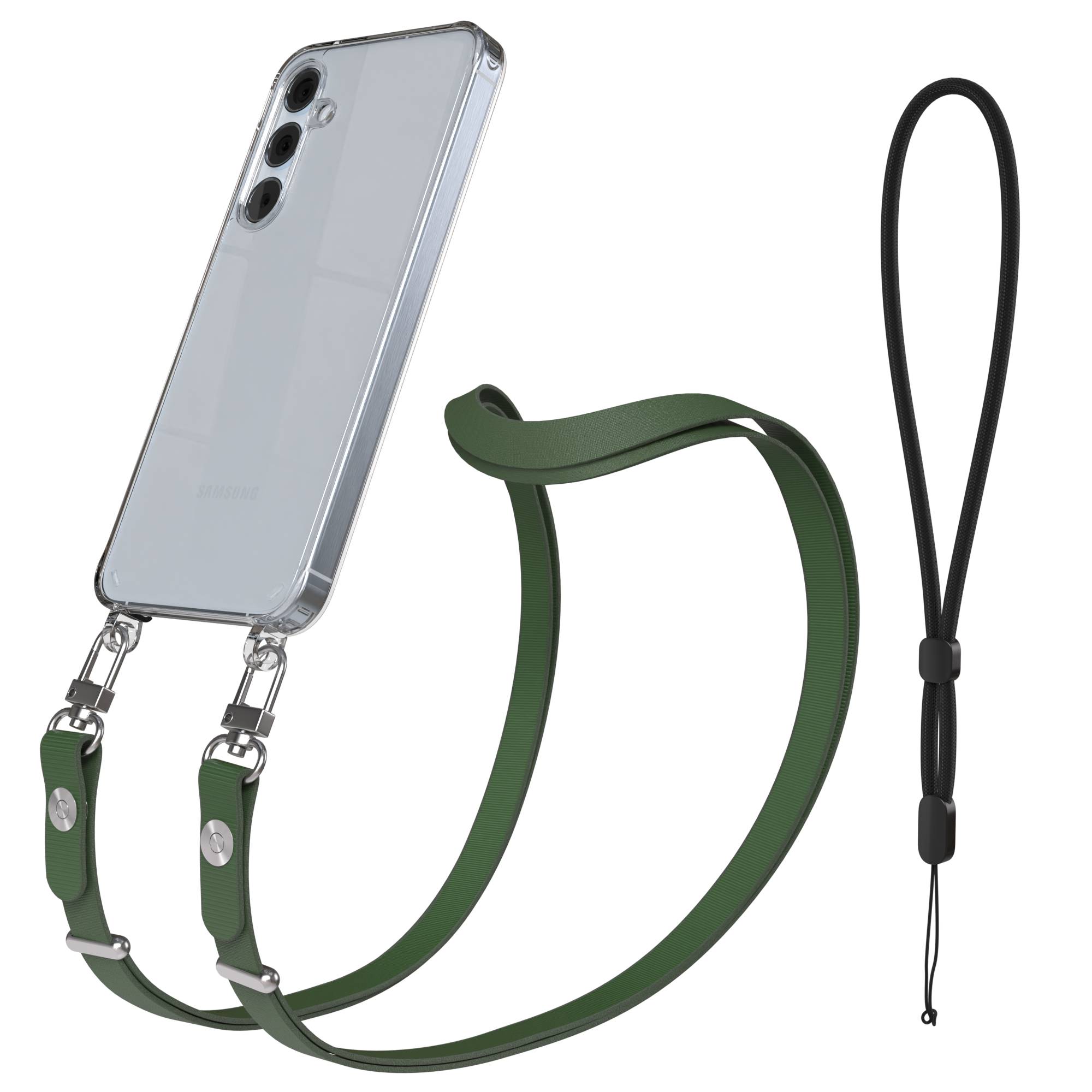 Samsung Galaxy A55 Schutzhülle mit magnetisch verstellbarem Crossbody-Umhängeband