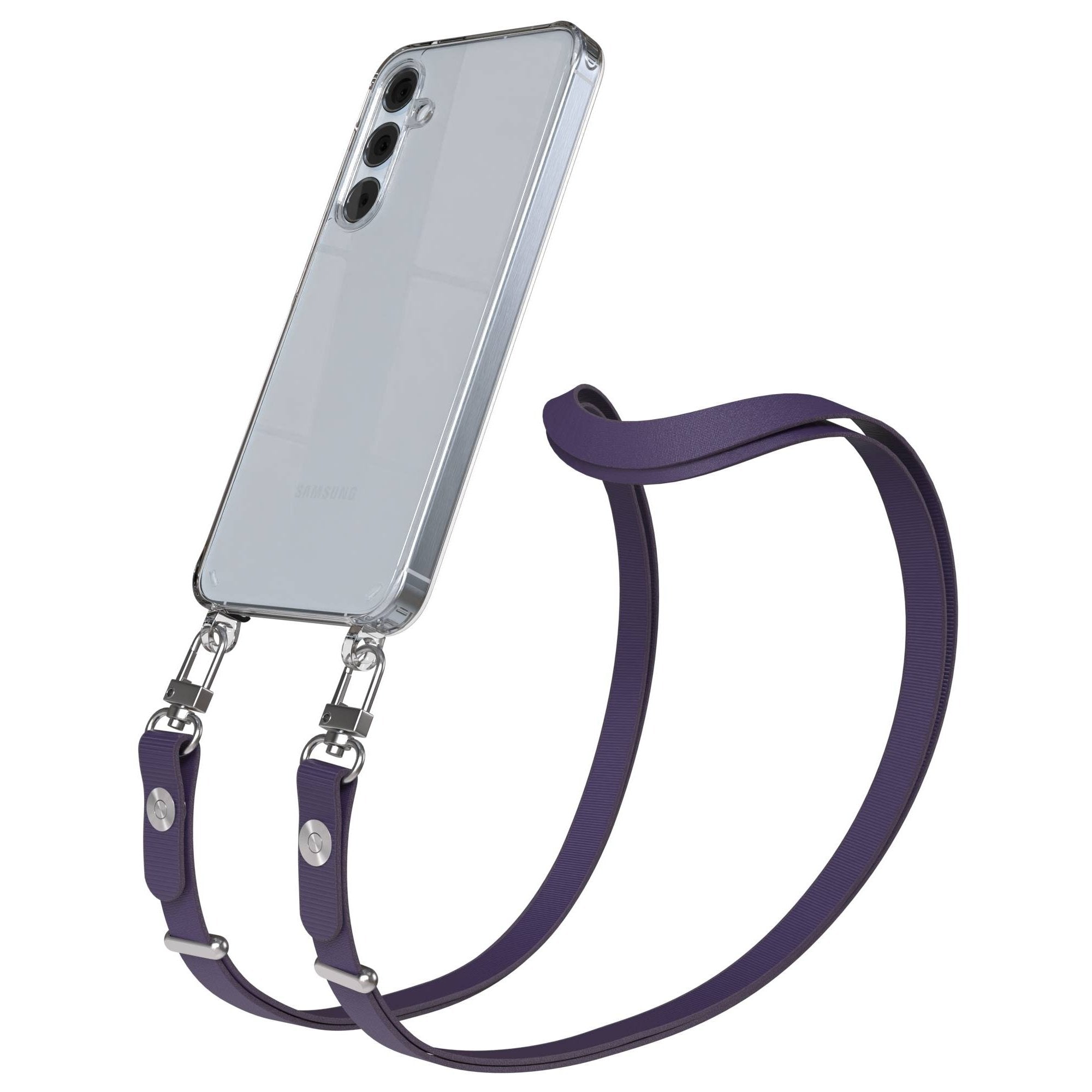 Samsung Galaxy A55 Schutzhülle mit magnetisch verstellbarem Crossbody-Umhängeband