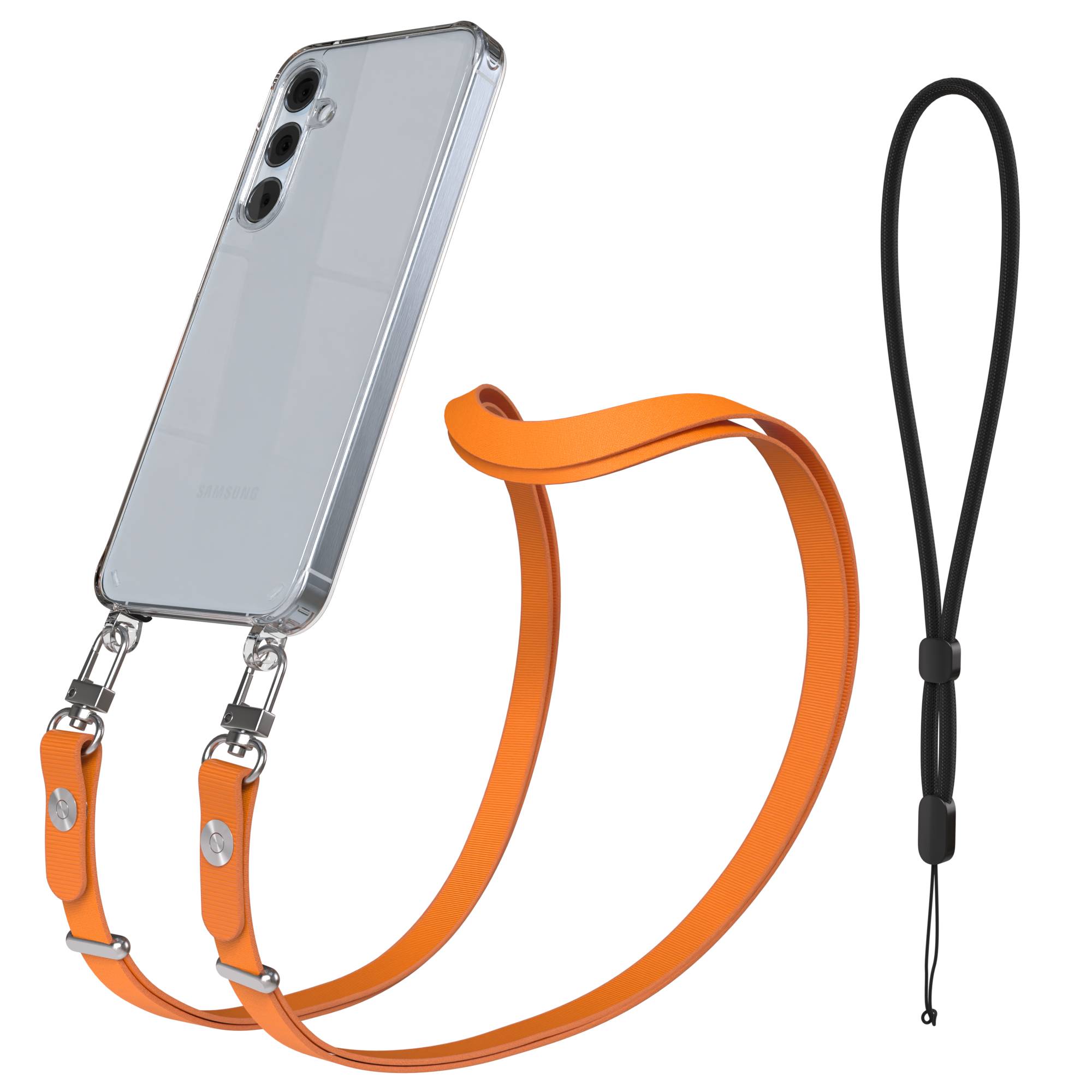 Samsung Galaxy A55 Schutzhülle mit magnetisch verstellbarem Crossbody-Umhängeband