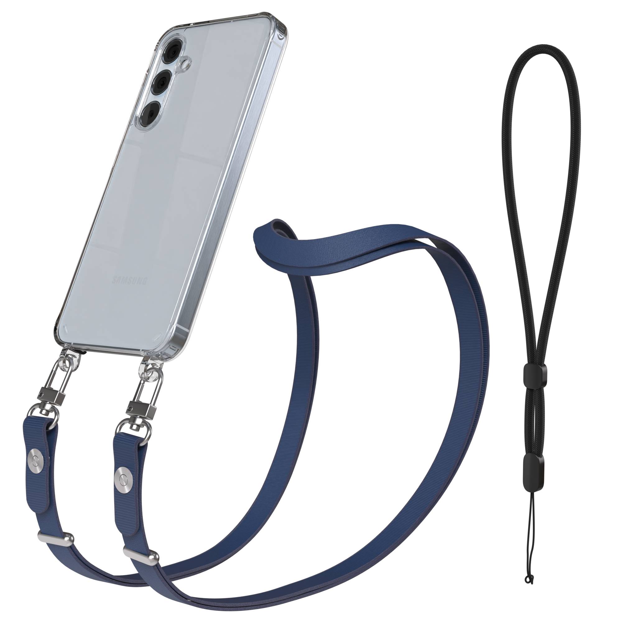 Samsung Galaxy A55 Schutzhülle mit magnetisch verstellbarem Crossbody-Umhängeband
