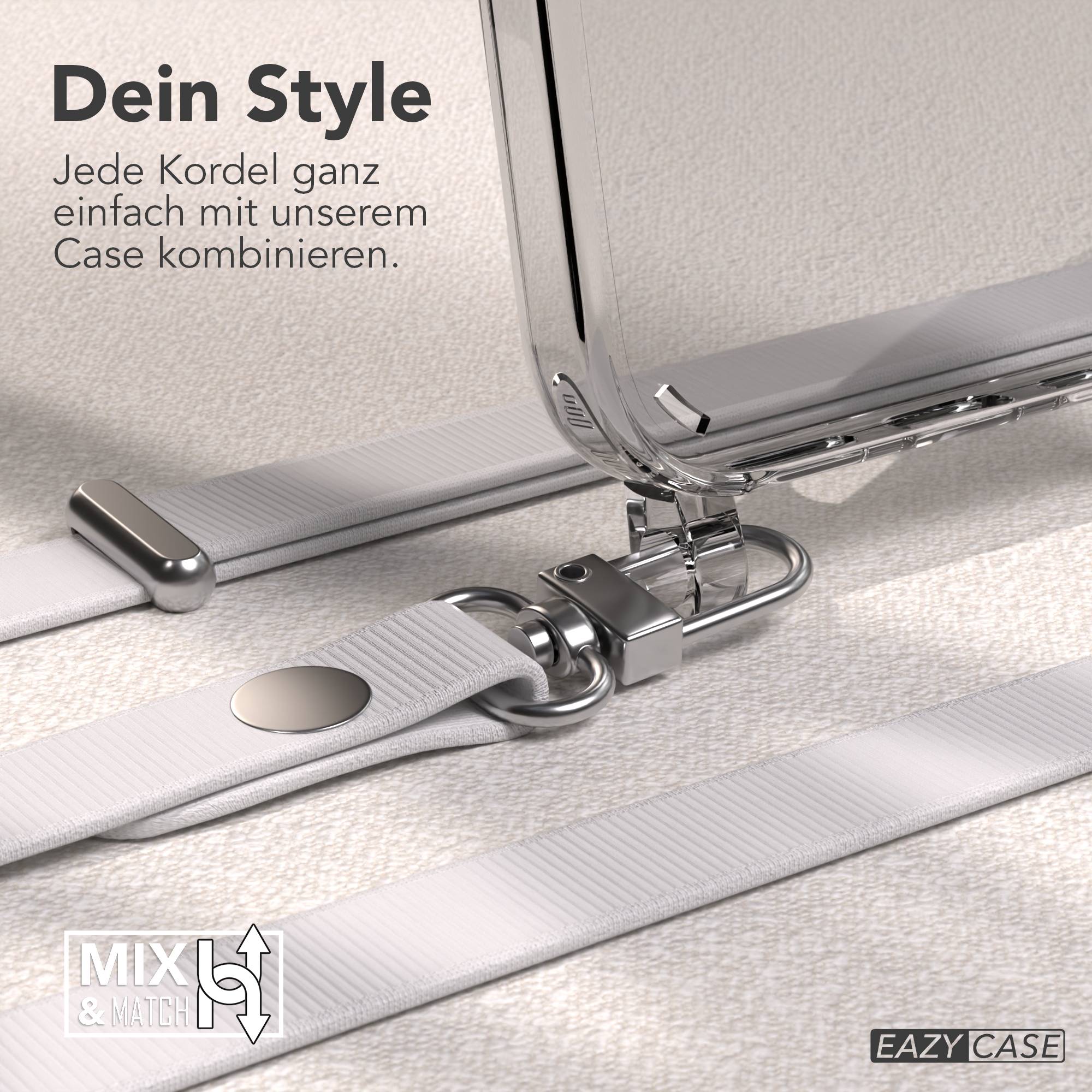 Apple iPhone 16 MagSafe Hülle mit magnetischer Crossbody Handykette Set #farbe_grau-magsafe-funktion-mit-magsafe