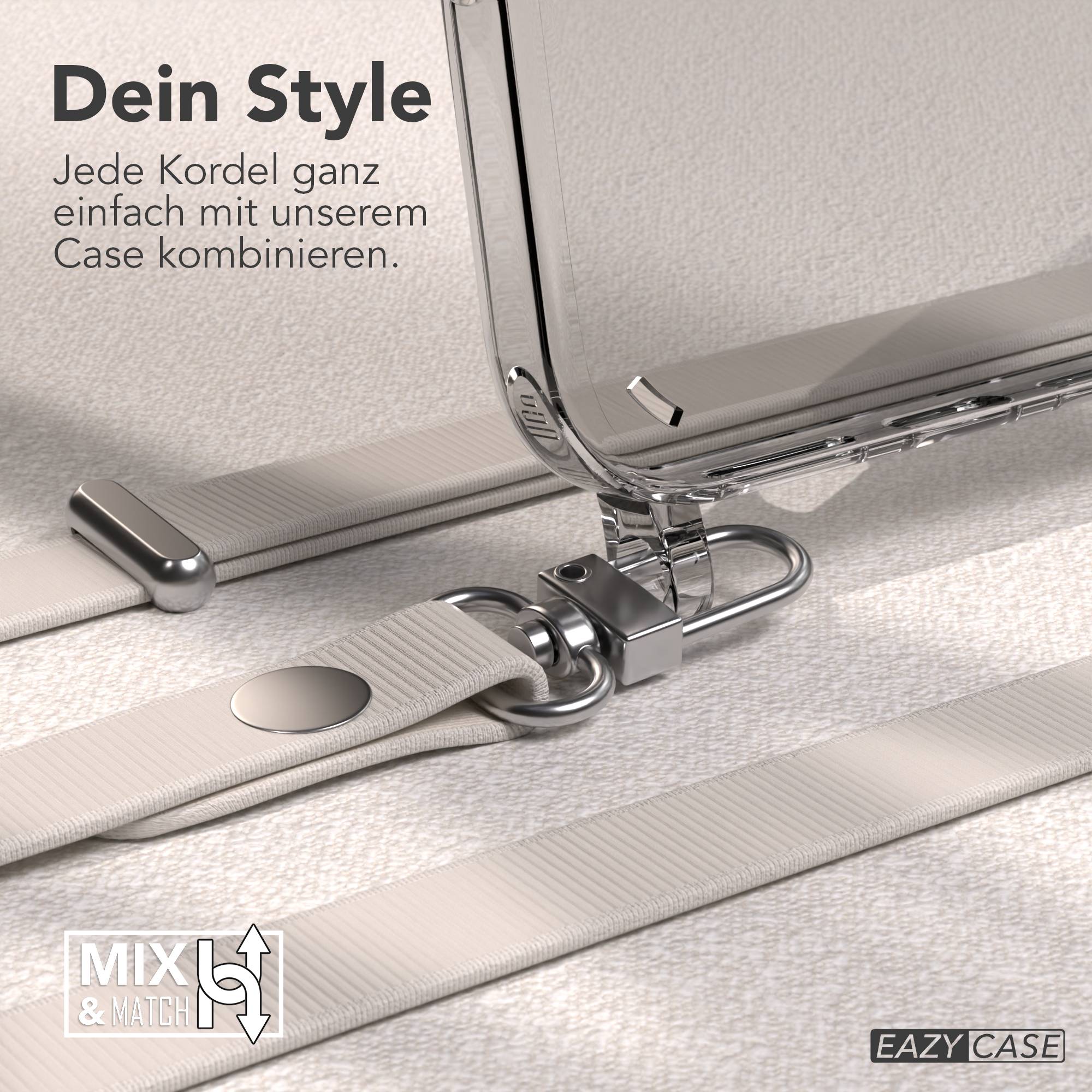 iPhone 16 Plus MagSafe Hülle mit magnetischem Crossbody-Umhängeband von EAZY CASE #farbe_taupe-magsafe-funktion-mit-magsafe