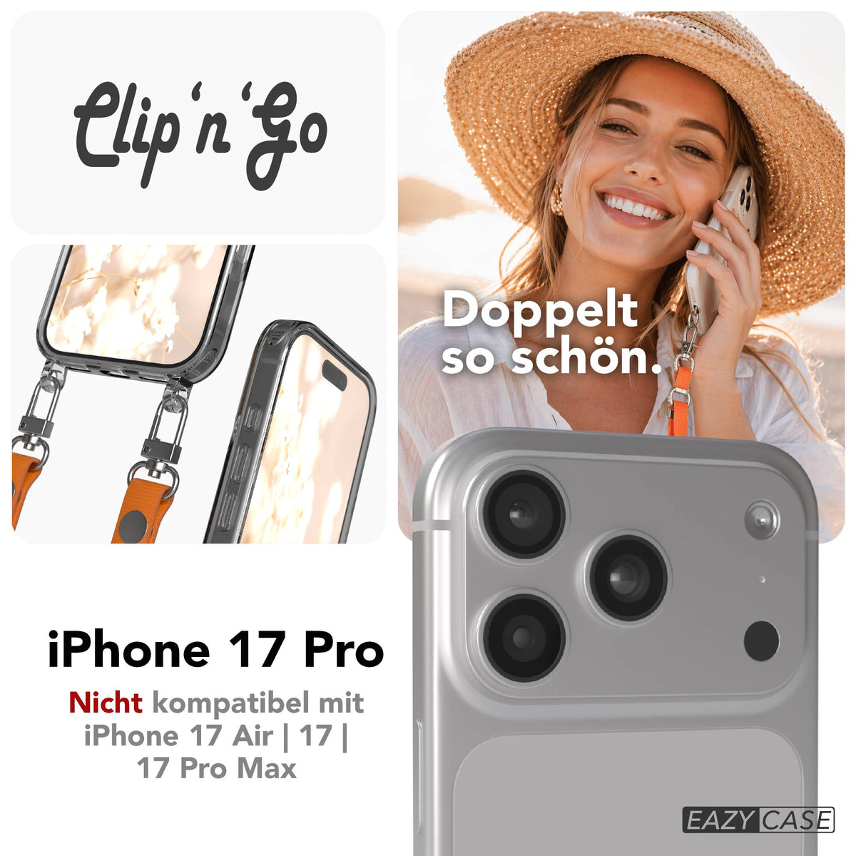 iPhone 17 Pro MagSafe Hülle + magnetisches Band