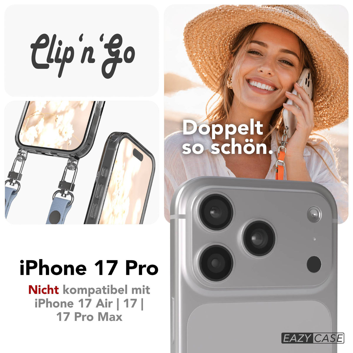 iPhone 17 Pro MagSafe Hülle + magnetisches Band