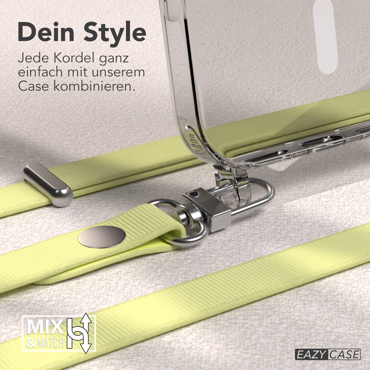 Apple iPhone 17 Pro MagSafe Hülle mit magnetischer Crossbody Handykette #farbe_gelb-magsafe-funktion-mit-magsafe