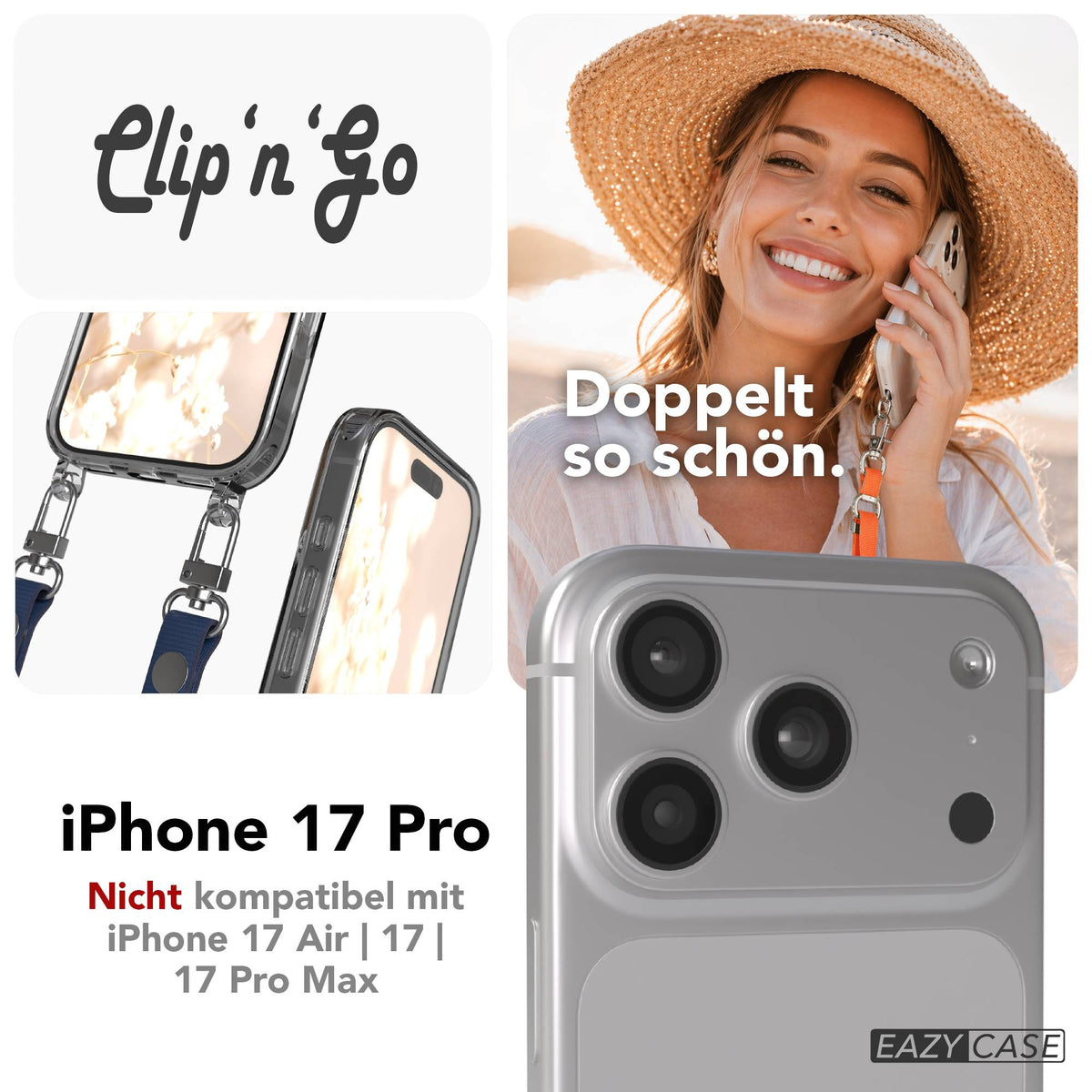 iPhone 17 Pro MagSafe Hülle + magnetisches Band
