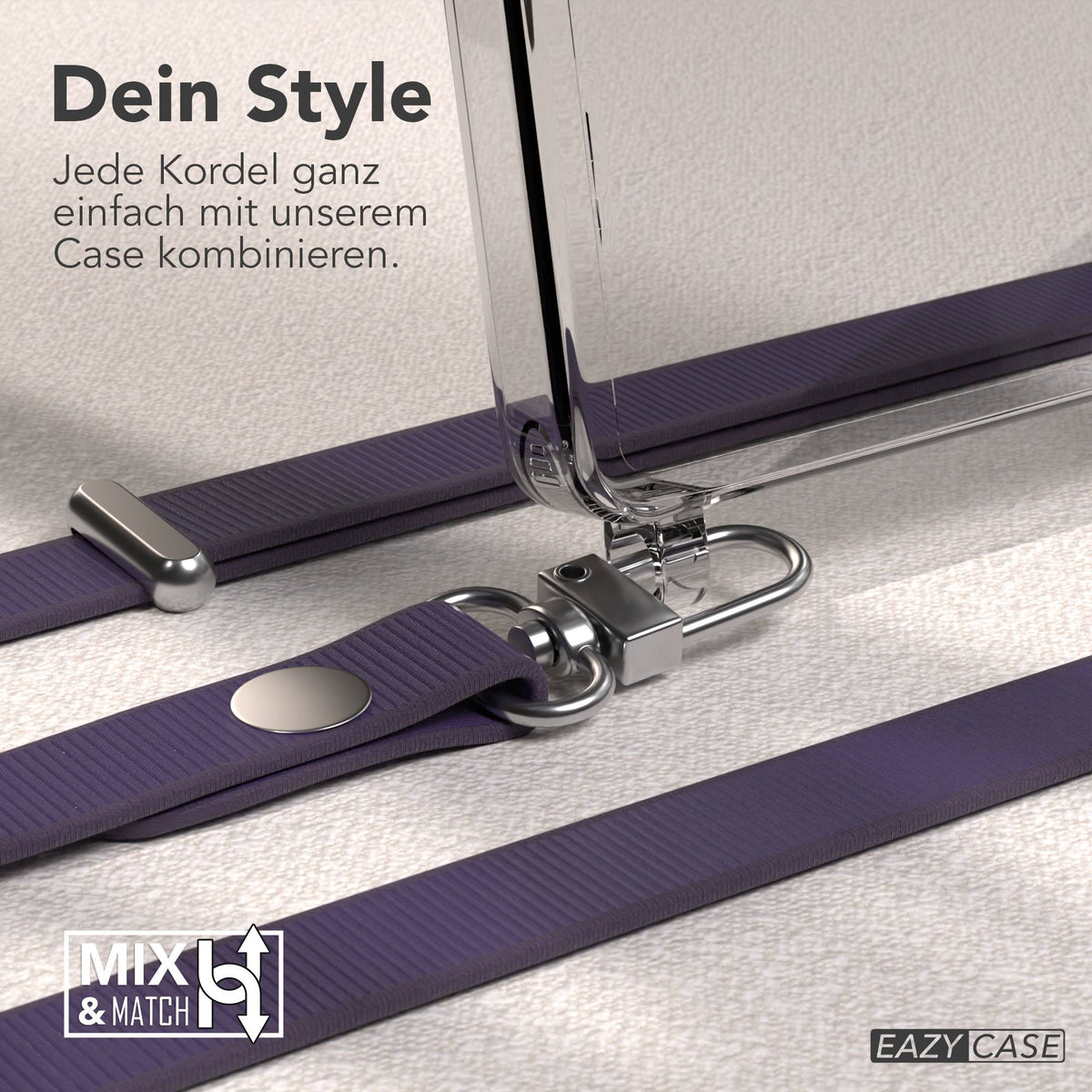 Samsung Galaxy S25 Ultra MagSafe Hülle mit magnetischer Crossbody Handykette #farbe_lila-magsafe-funktion-ohne-magsafe