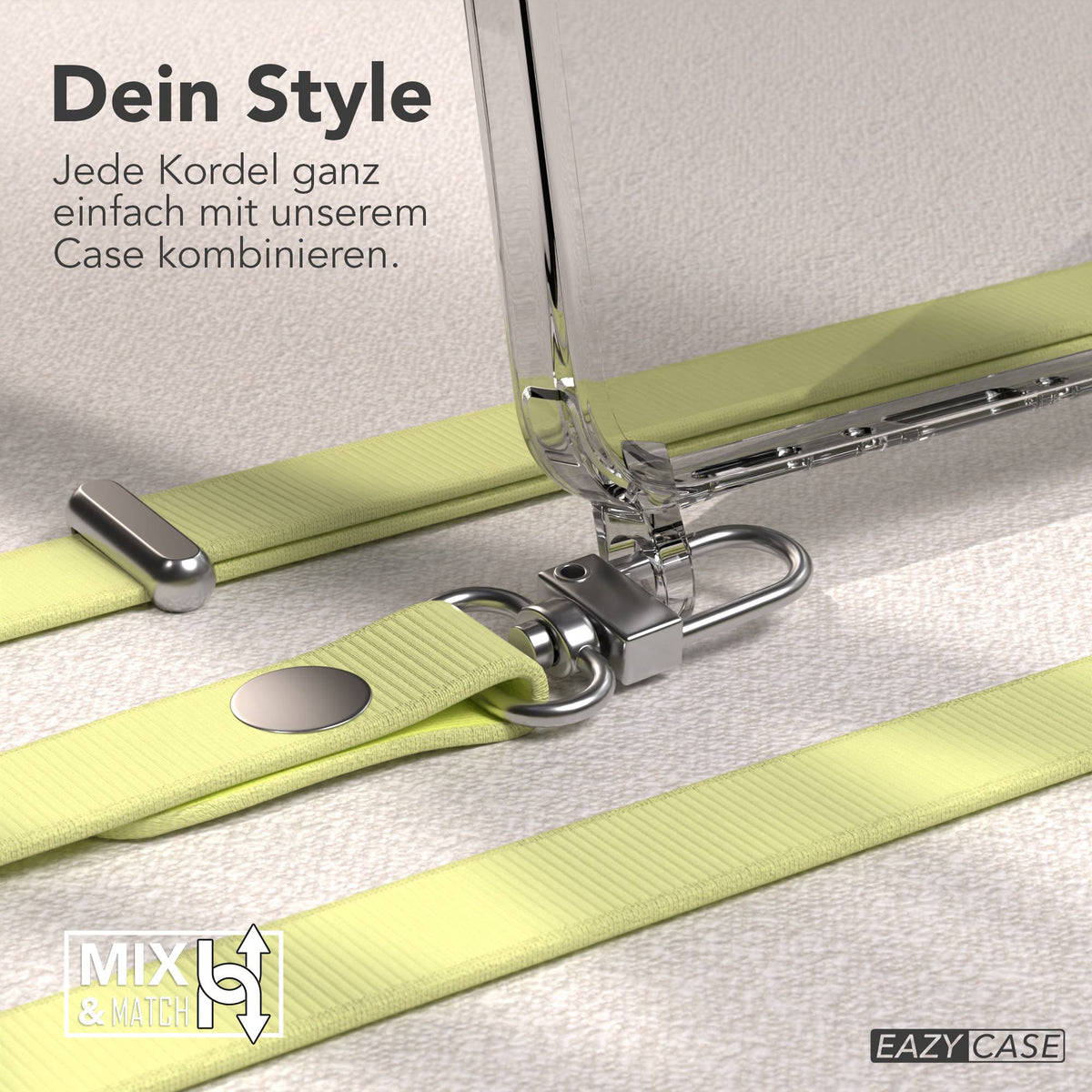 Samsung Galaxy A36 MagSafe Hülle mit magnetischer Crossbody Handykette #farbe_gelb-magsafe-funktion-ohne-magsafe