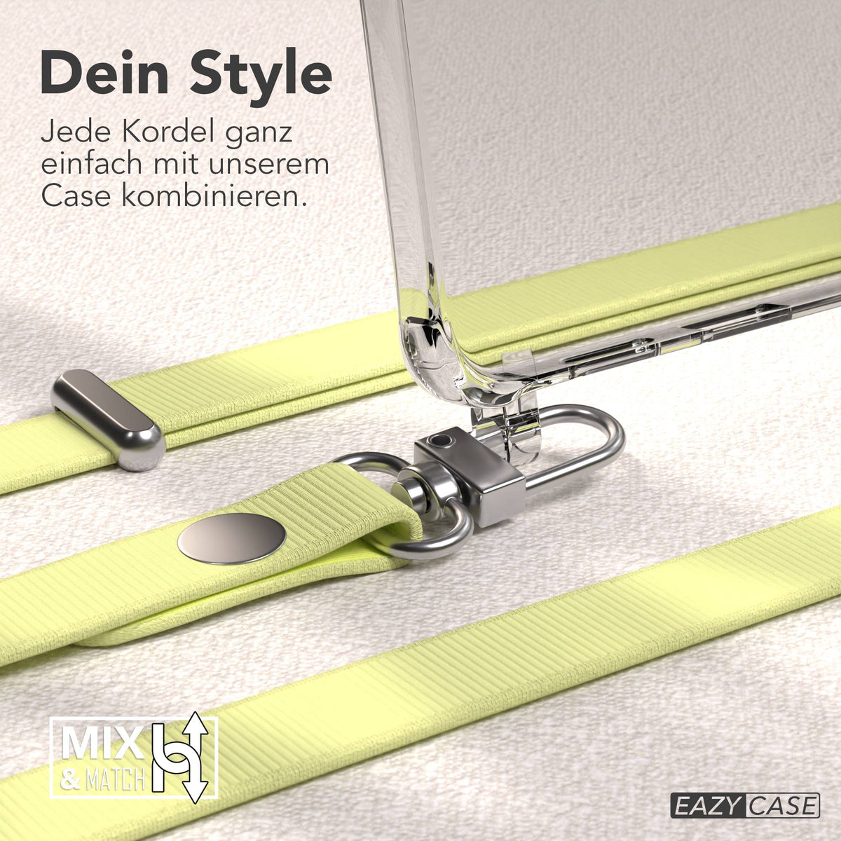 Samsung Galaxy S25 Edge MagSafe Hülle mit magnetischer Crossbody Handykette #farbe_gelb-magsafe-funktion-ohne-magsafe