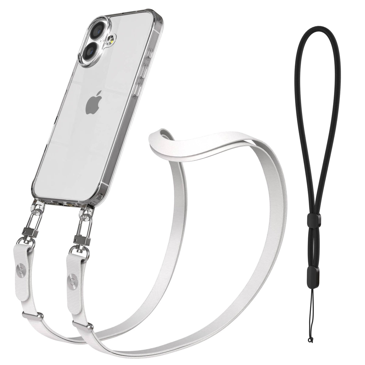 Apple iPhone 17 MagSafe Hülle mit magnetischem Crossbody-Umhängeband Set #farbe_orange-magsafe-funktion-ohne-magsafe