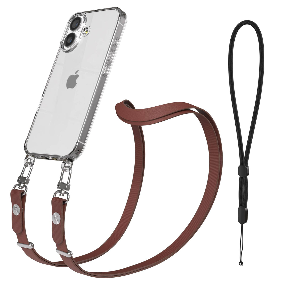 Apple iPhone 17 MagSafe Hülle mit magnetischem Crossbody-Umhängeband Set #farbe_gelb-magsafe-funktion-ohne-magsafe