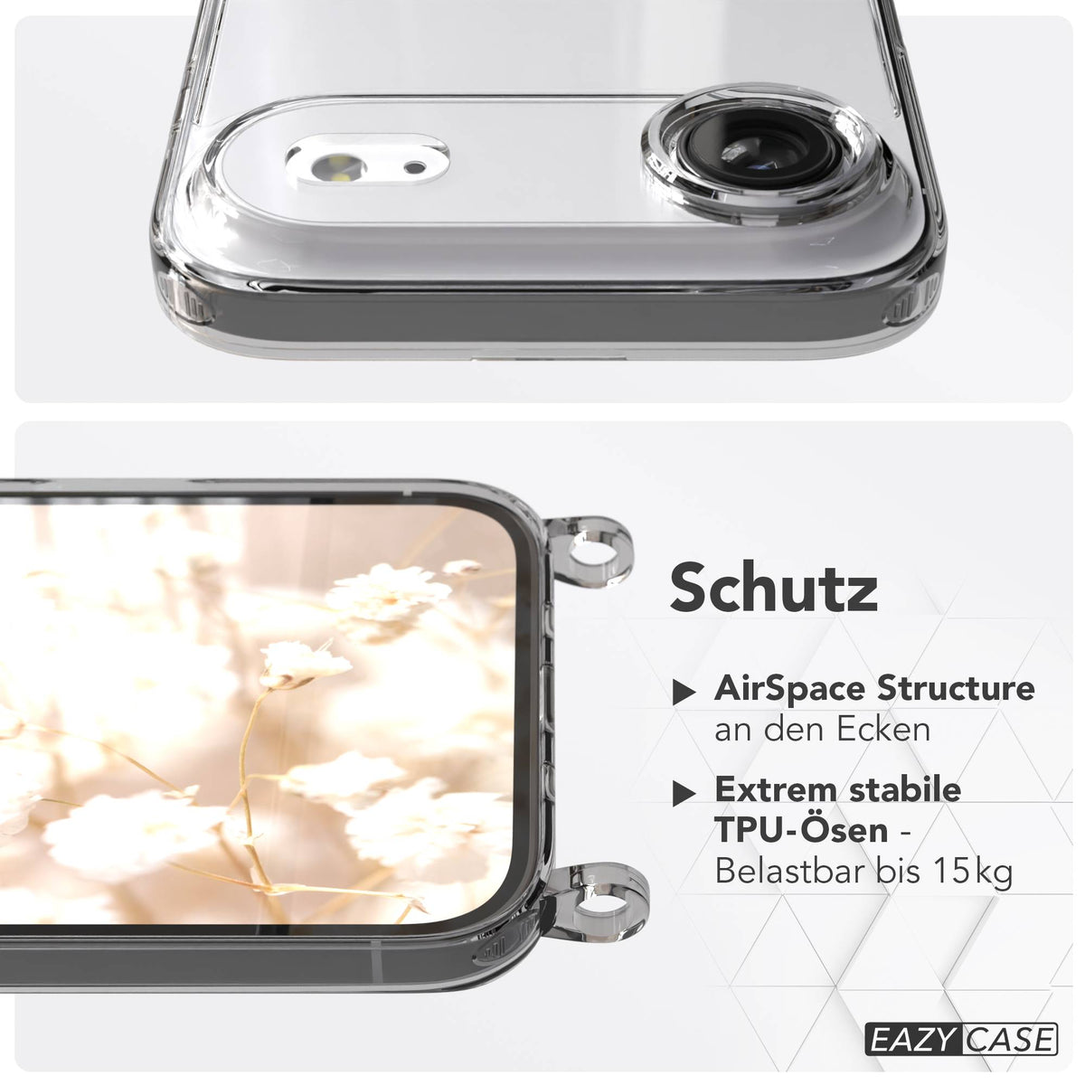 iPhone Air MagSafe Hülle mit magnetischem Crossbody-Umhängeband als Set #farbe_gelb-magsafe-funktion-mit-magsafe