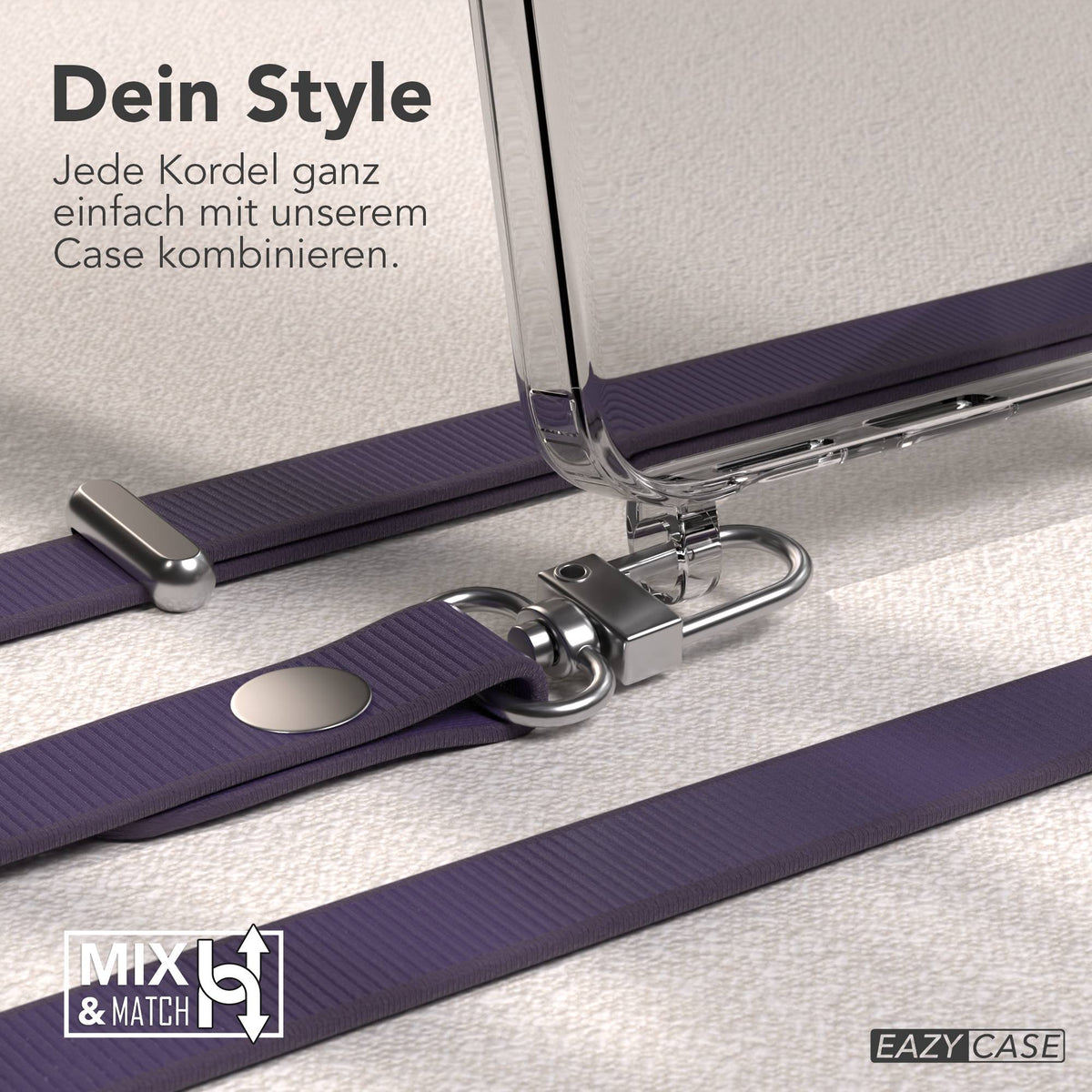 Samsung Galaxy S26 MagSafe Schutzhülle mit magnetischer Crossbody Handykette #farbe_lila-magsafe-funktion-ohne-magsafe
