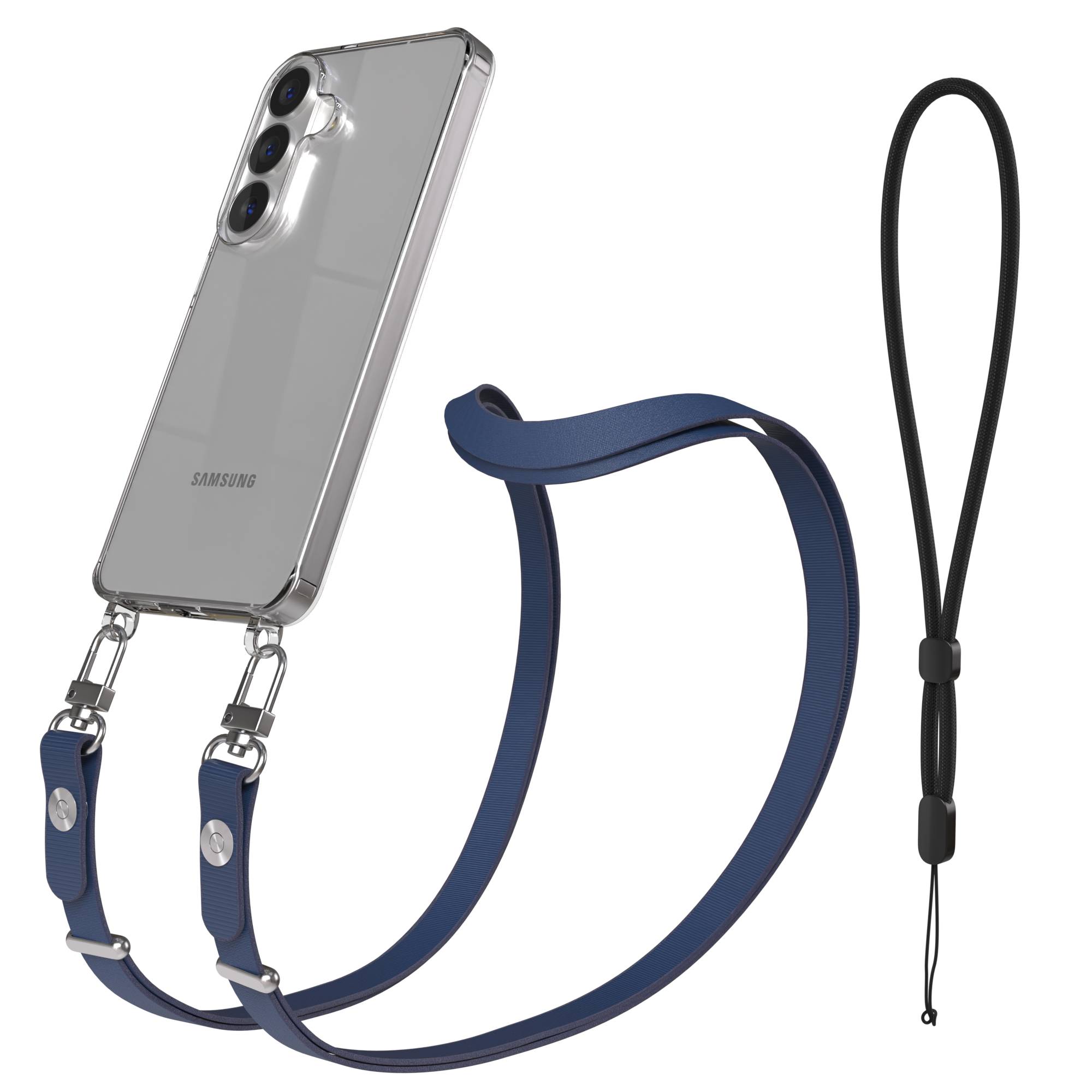 Samsung Galaxy S26 MagSafe Schutzhülle mit magnetischer Crossbody Handykette #farbe_blau-magsafe-funktion-ohne-magsafe