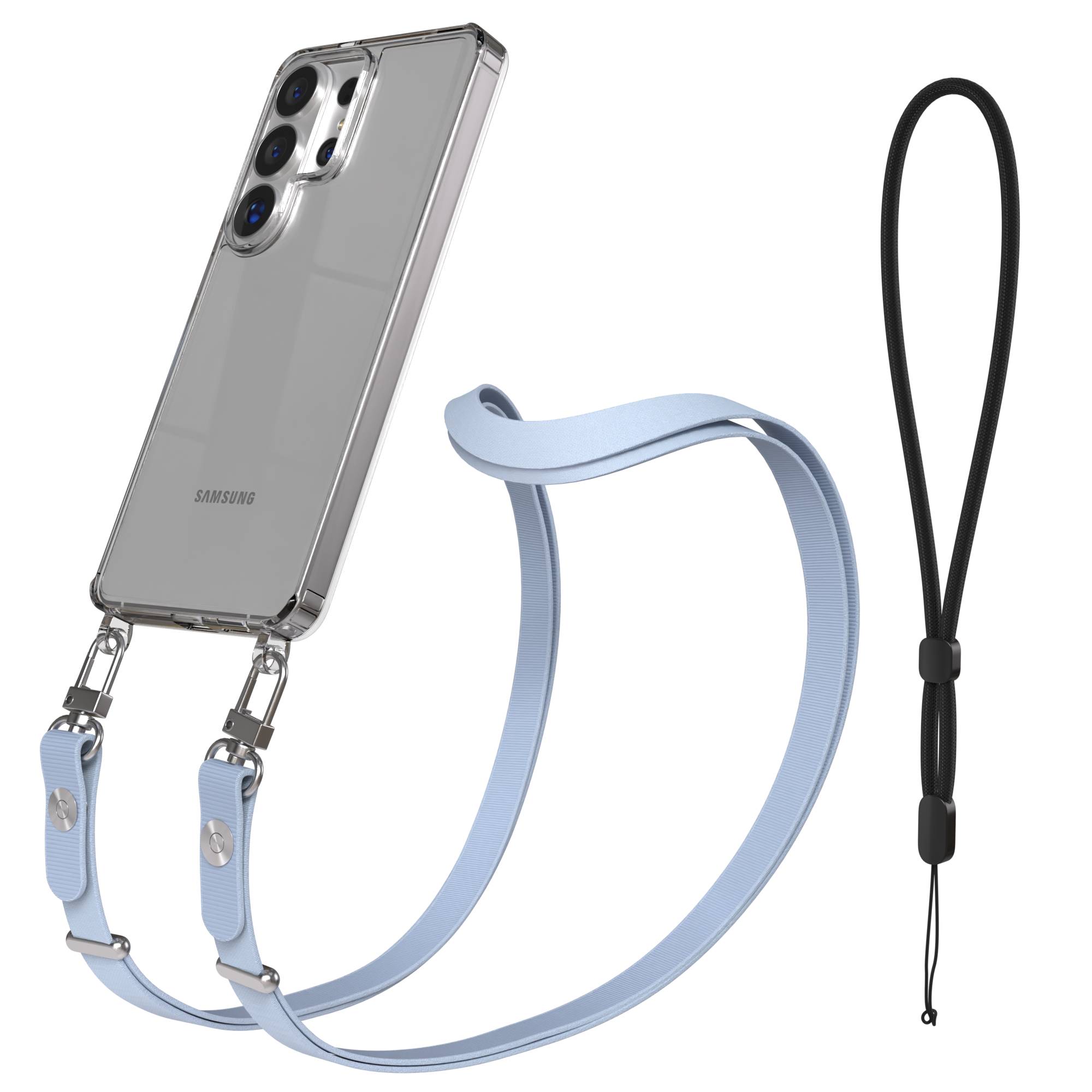 Samsung Galaxy S26 Ultra MagSafe Hülle mit magnetischer Crossbody Handykette #farbe_hellblau-magsafe-funktion-ohne-magsafe