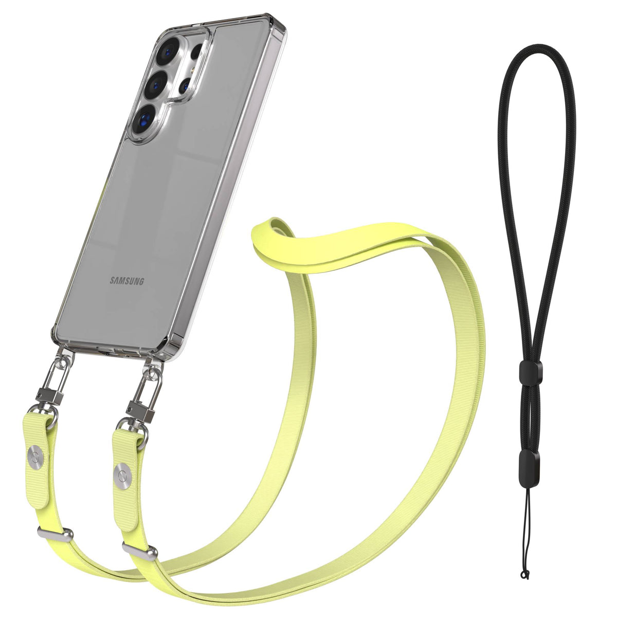 Samsung Galaxy S26 Ultra MagSafe Hülle mit magnetischer Crossbody Handykette #farbe_gelb-magsafe-funktion-ohne-magsafe