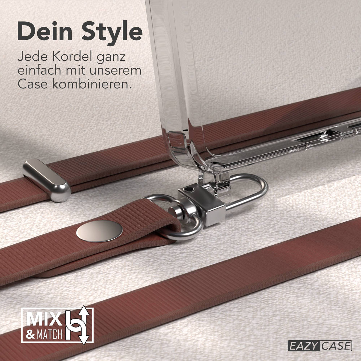 Samsung Galaxy S26 Ultra MagSafe Hülle mit magnetischer Crossbody Handykette #farbe_braun-magsafe-funktion-ohne-magsafe