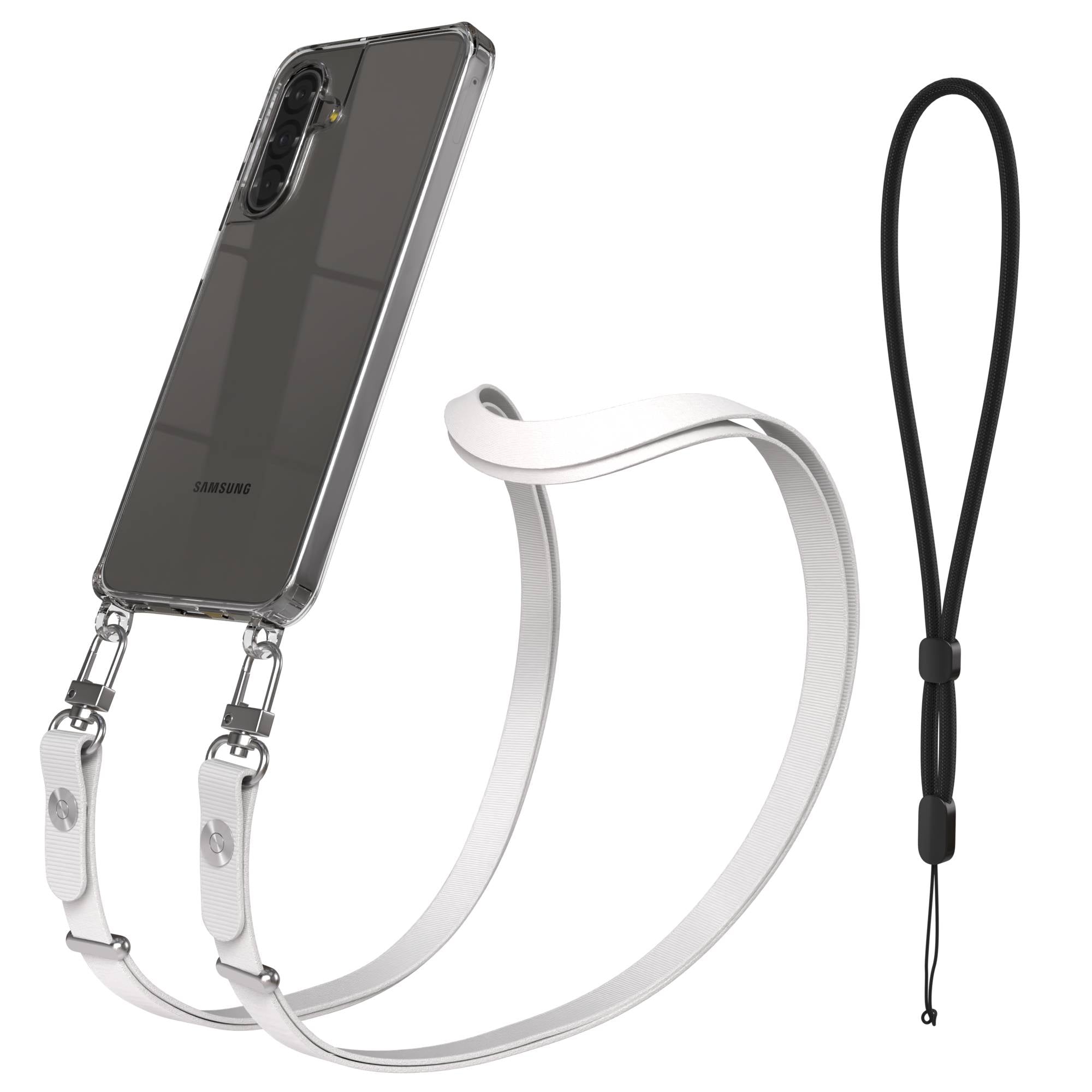 Samsung Galaxy A17 MagSafe Hülle mit magnetischer Crossbody Handykette #farbe_grau-magsafe-funktion-ohne-magsafe