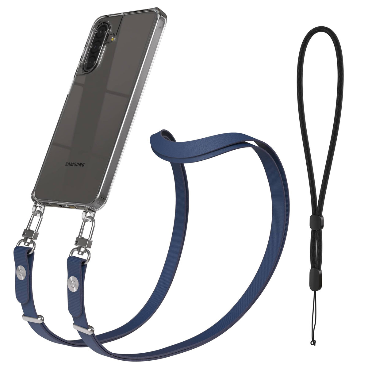 Samsung Galaxy A17 MagSafe Hülle mit magnetischer Crossbody Handykette #farbe_blau-magsafe-funktion-ohne-magsafe