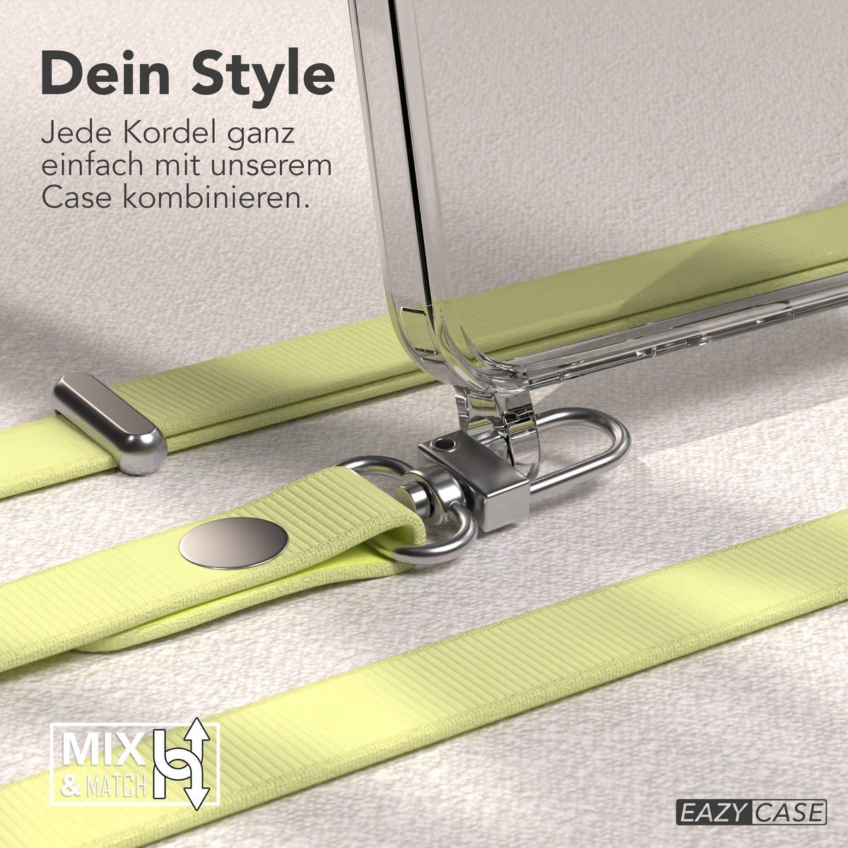Samsung Galaxy A57 MagSafe Schutzhülle mit magnetischer Crossbody Handykette #farbe_gelb-magsafe-funktion-ohne-magsafe
