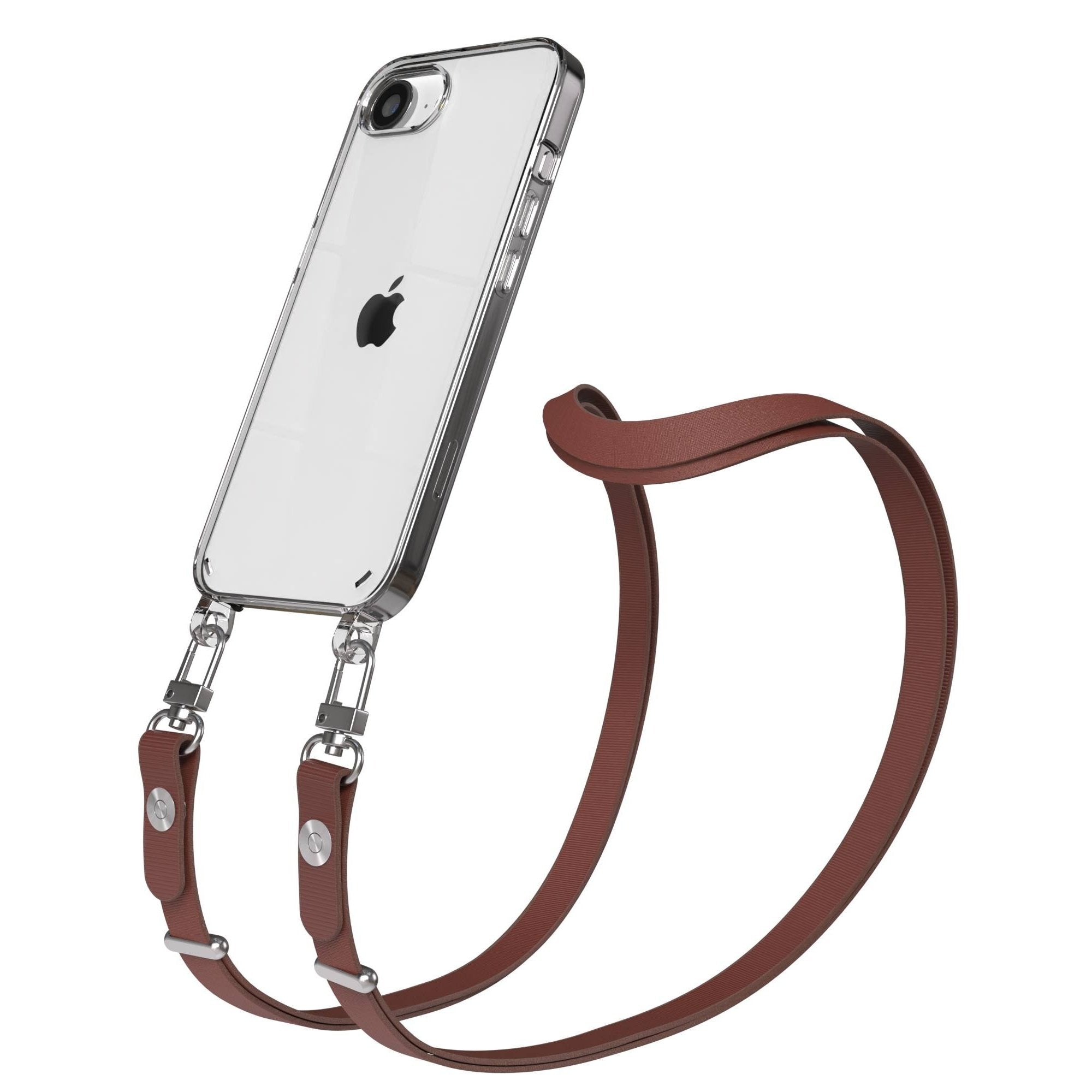 Apple iPhone 17e MagSafe Hülle mit magnetischem Crossbody-Umhängeband #farbe_braun-magsafe-funktion-mit-magsafe
