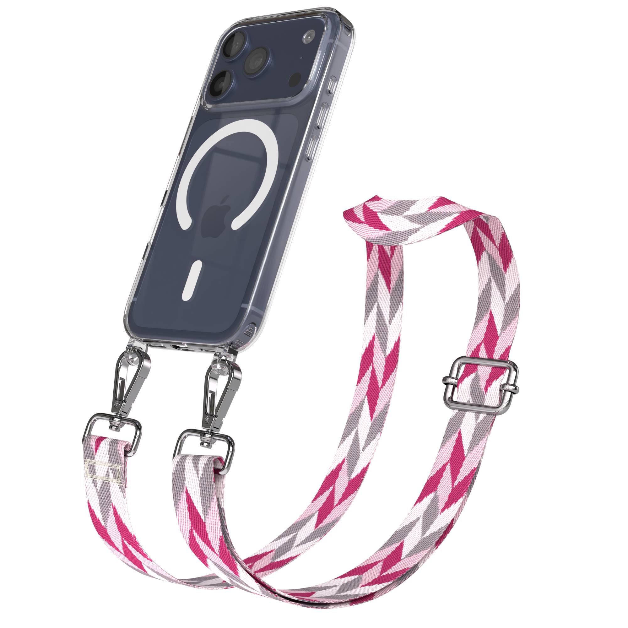 iPhone 17 Pro MagSafe Schutzhülle mit verstellbarem Boho Umhängeband