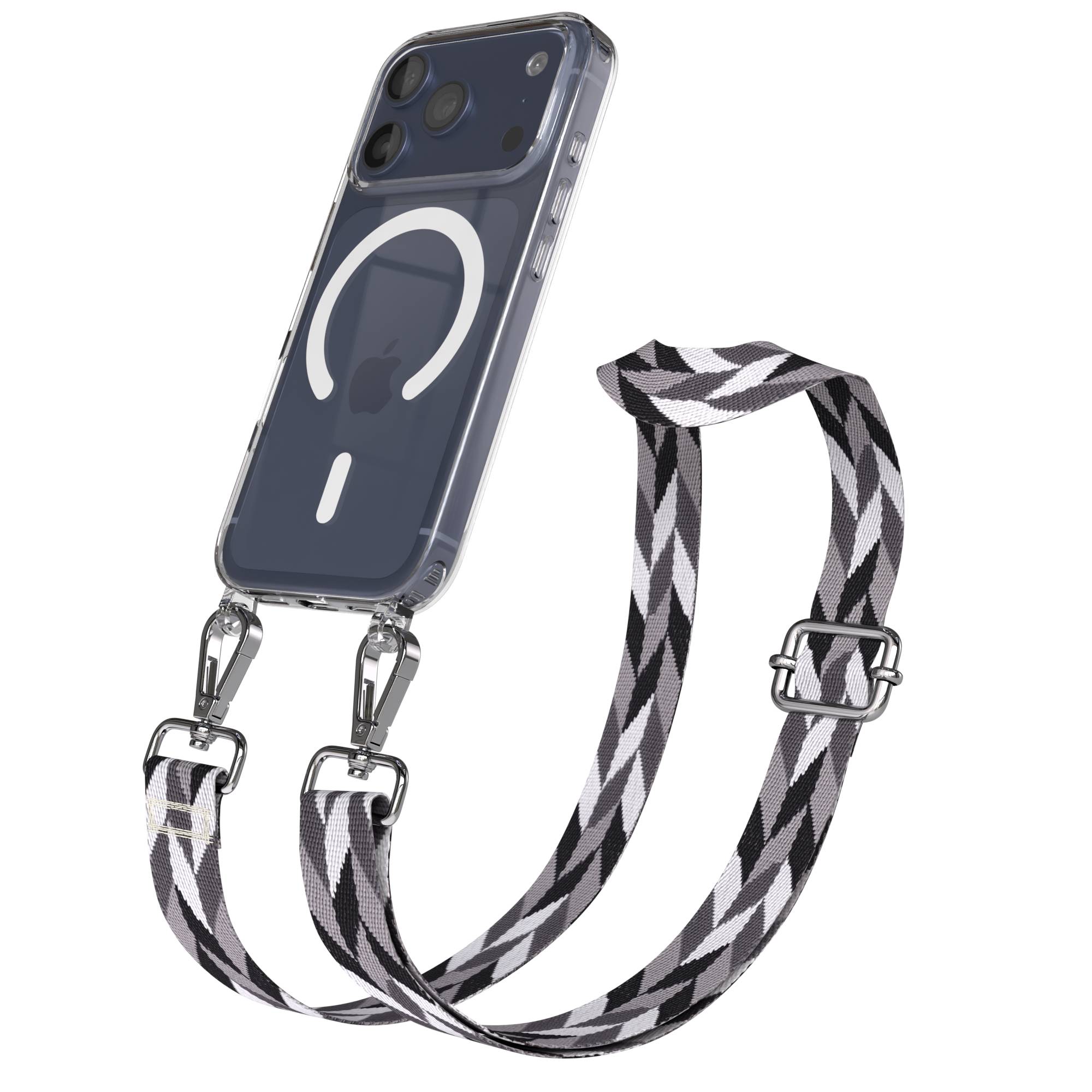 iPhone 17 Pro MagSafe Schutzhülle mit verstellbarem Boho Umhängeband