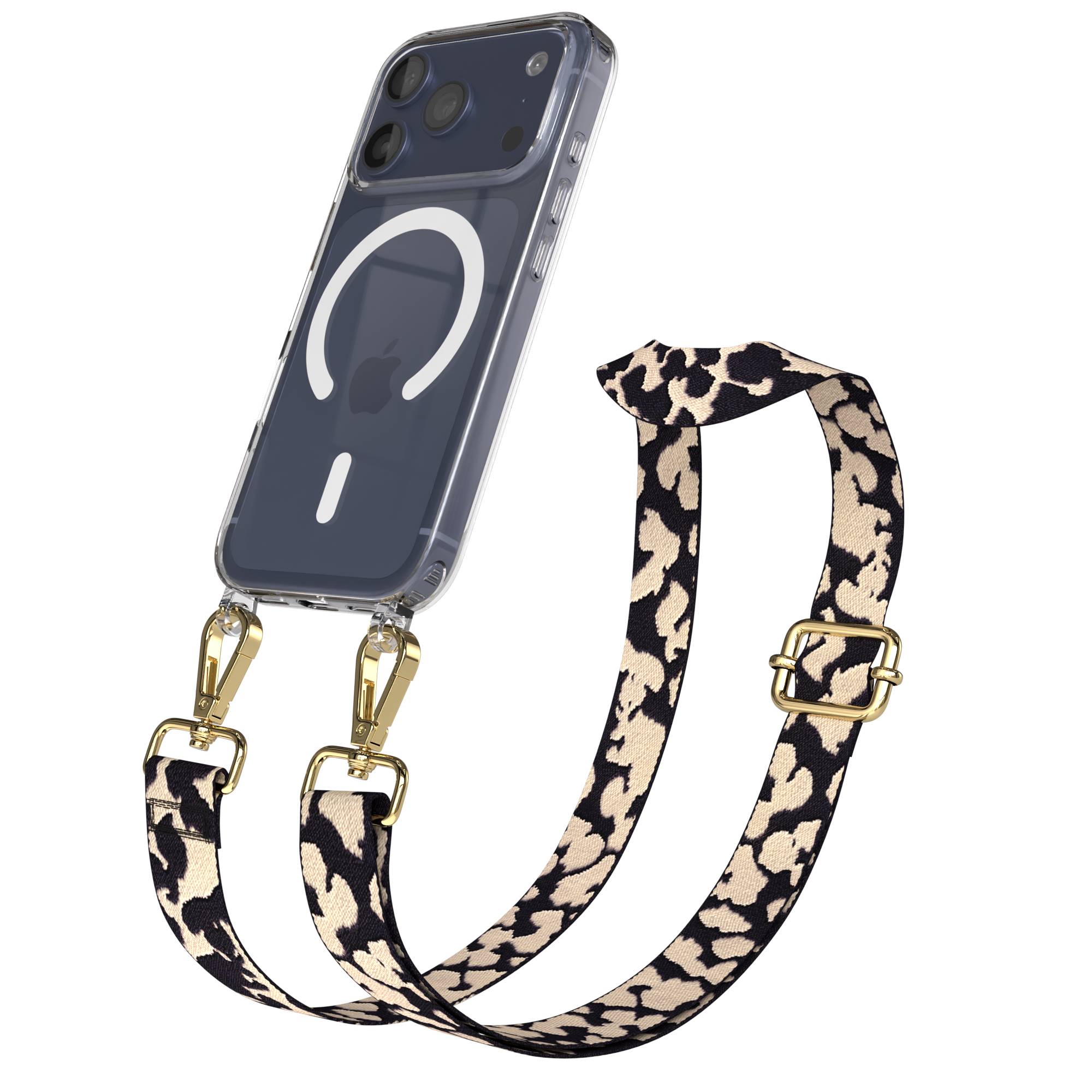 iPhone 17 Pro MagSafe Schutzhülle mit verstellbarem Boho Umhängeband