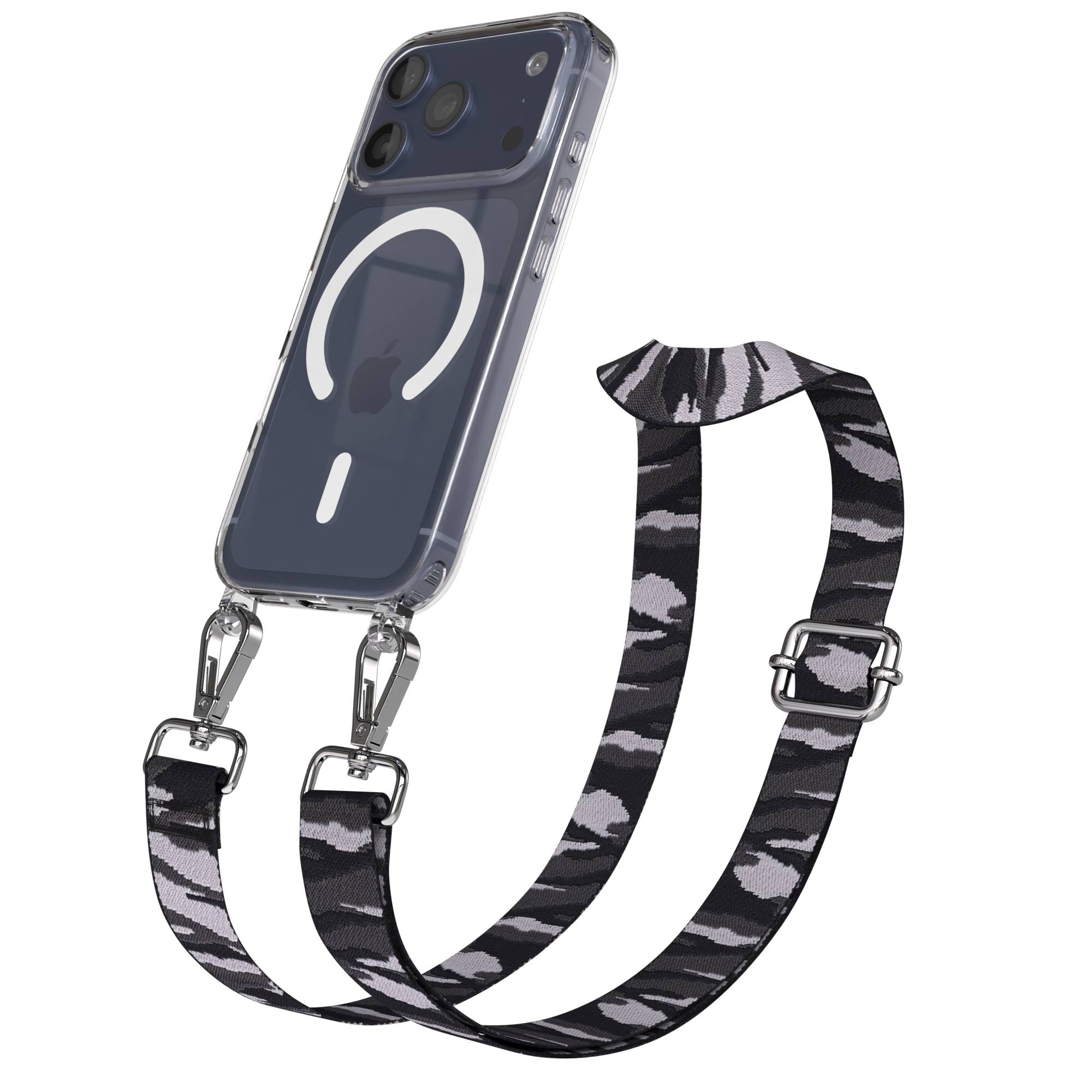 iPhone 17 Pro MagSafe Schutzhülle mit verstellbarem Boho Umhängeband