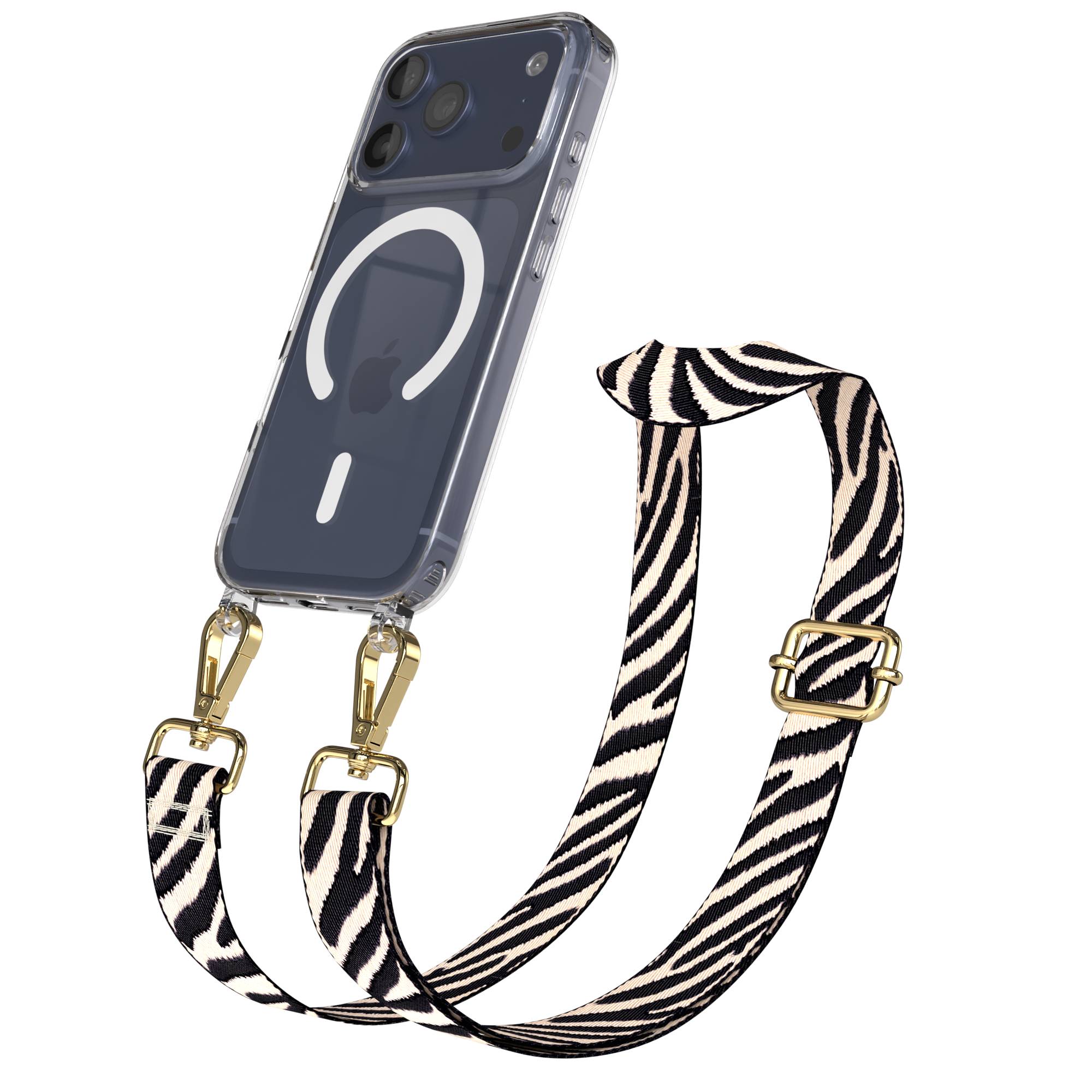Apple iPhone 17 Pro MagSafe Hülle mit verstellbarem Boho Umhängeband