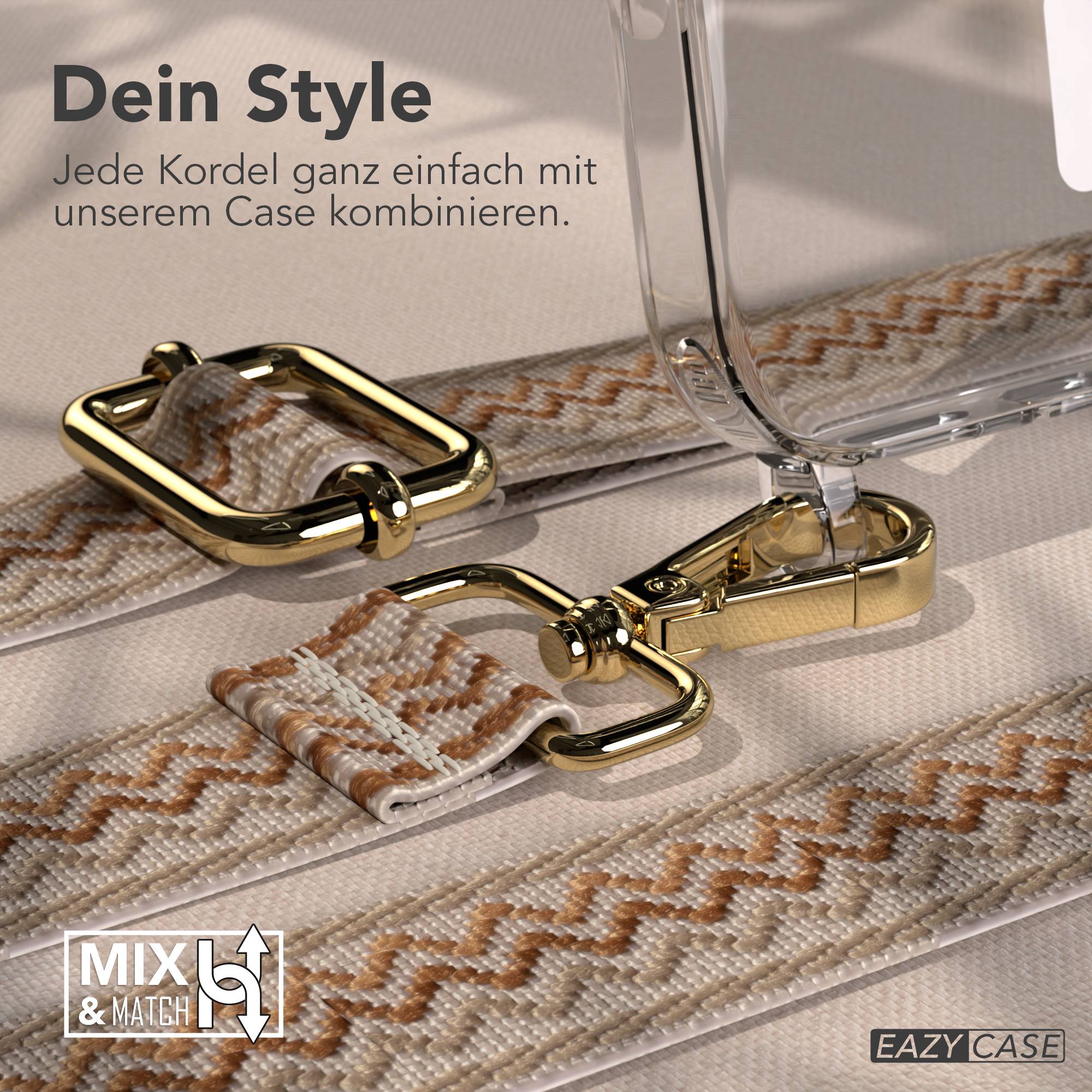 Apple iPhone 17 Pro MagSafe Hülle mit verstellbarem Boho Umhängeband
