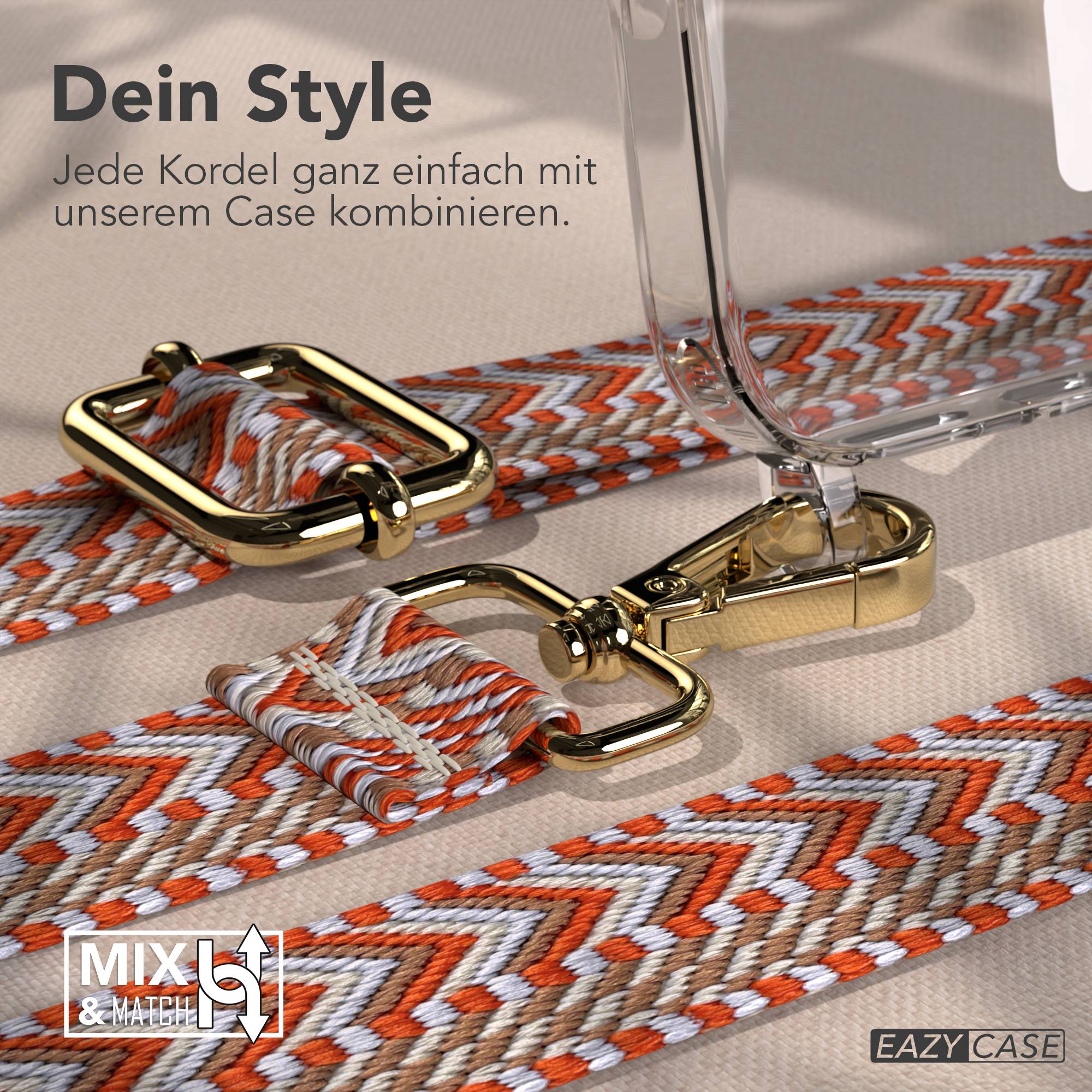Apple iPhone 17 Pro MagSafe Hülle mit verstellbarem Boho Umhängeband
