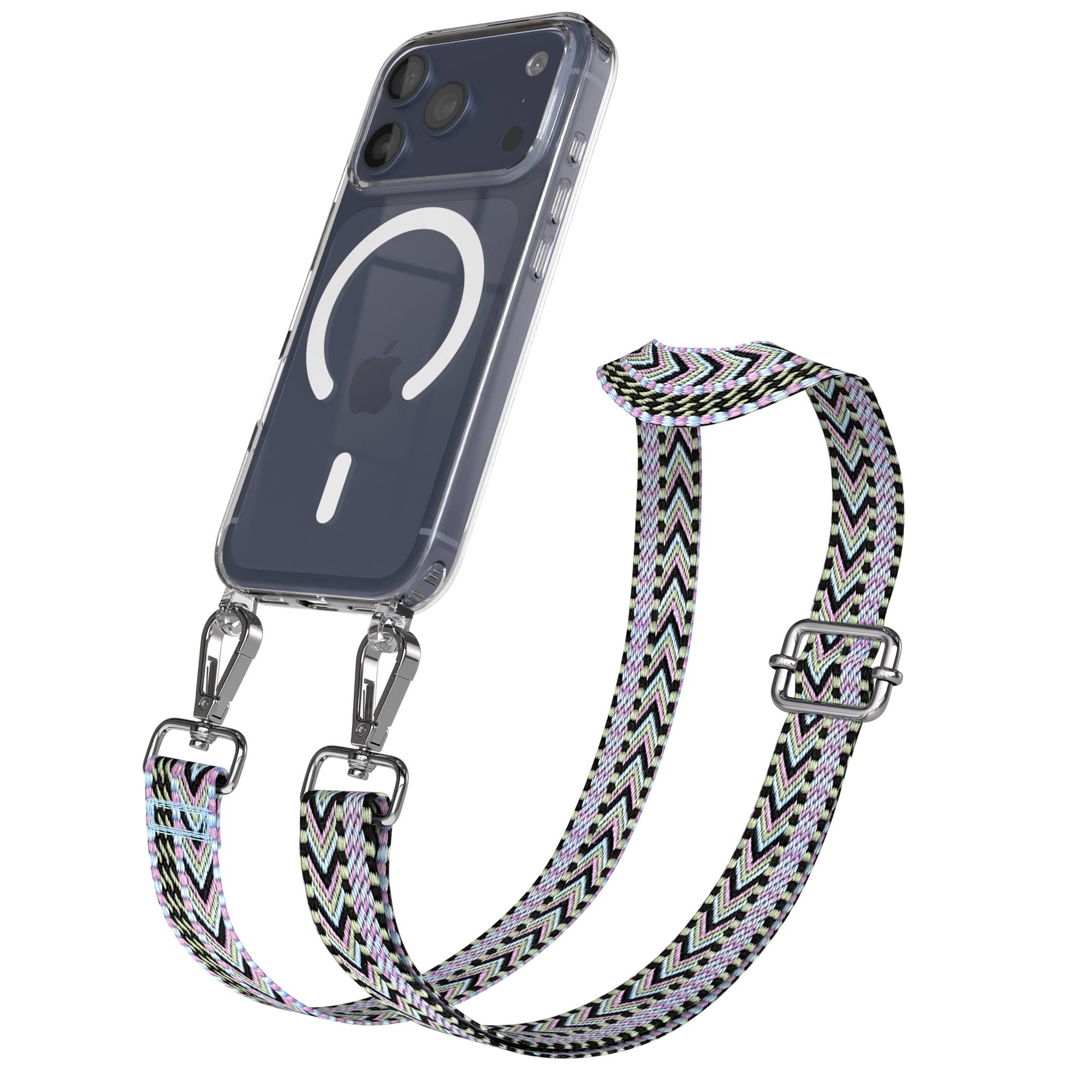 Apple iPhone 17 Pro MagSafe Hülle mit verstellbarem Boho Umhängeband