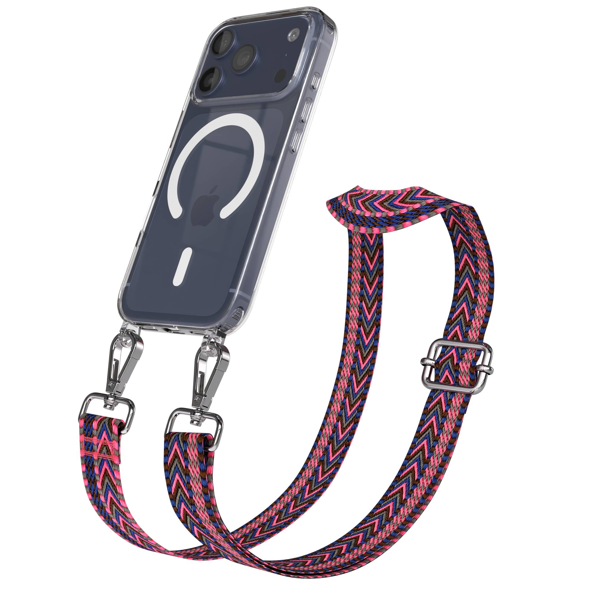 Apple iPhone 17 Pro MagSafe Hülle mit verstellbarem Boho Umhängeband