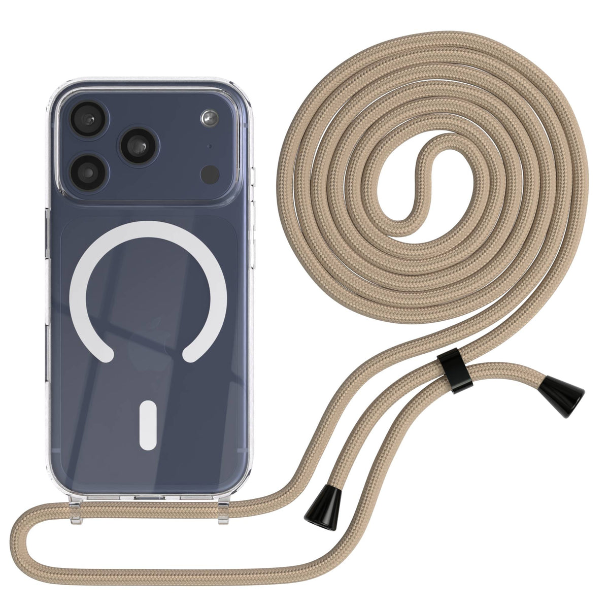 Apple iPhone 17 Pro transparente MagSafe Schutzhülle mit verstellbarer Handykette