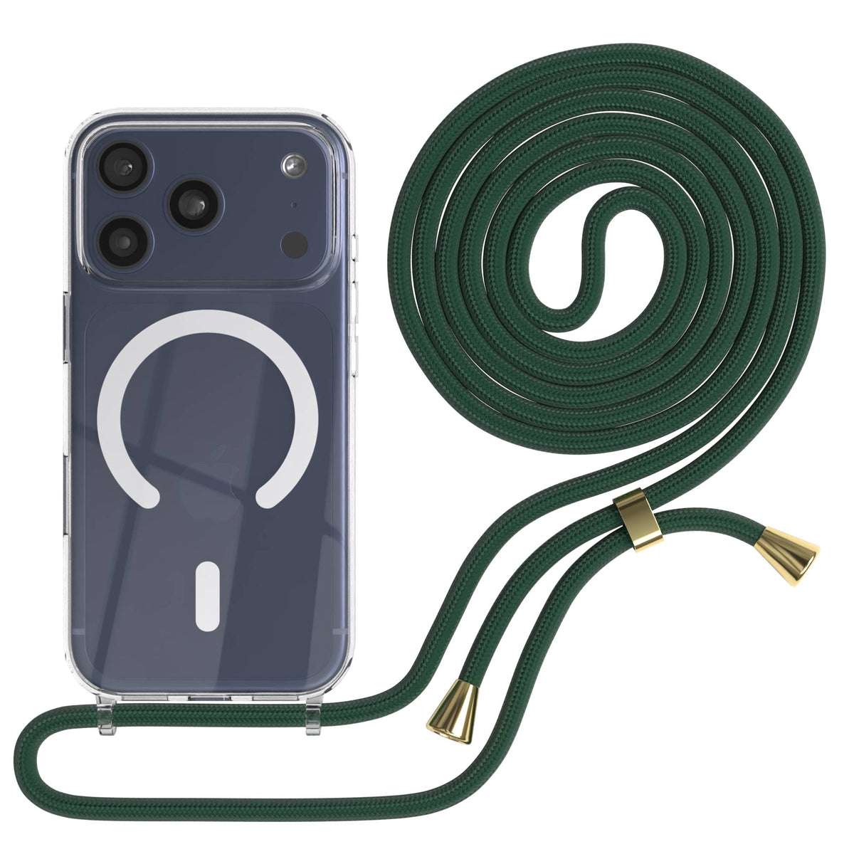 Apple iPhone 17 Pro transparente MagSafe Schutzhülle mit verstellbarer Handykette