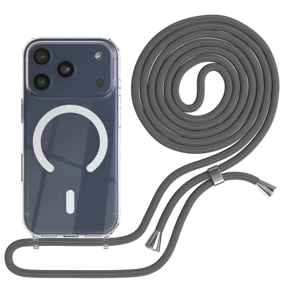 Apple iPhone 17 Pro transparente MagSafe Schutzhülle mit verstellbarer Handykette