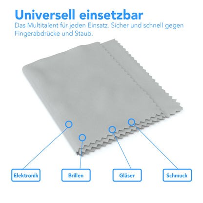 3x Poliertuch Grau