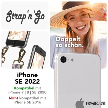 iPhone SE Handykette mit verstellbarem Band und Hülle von EAZY CASE 