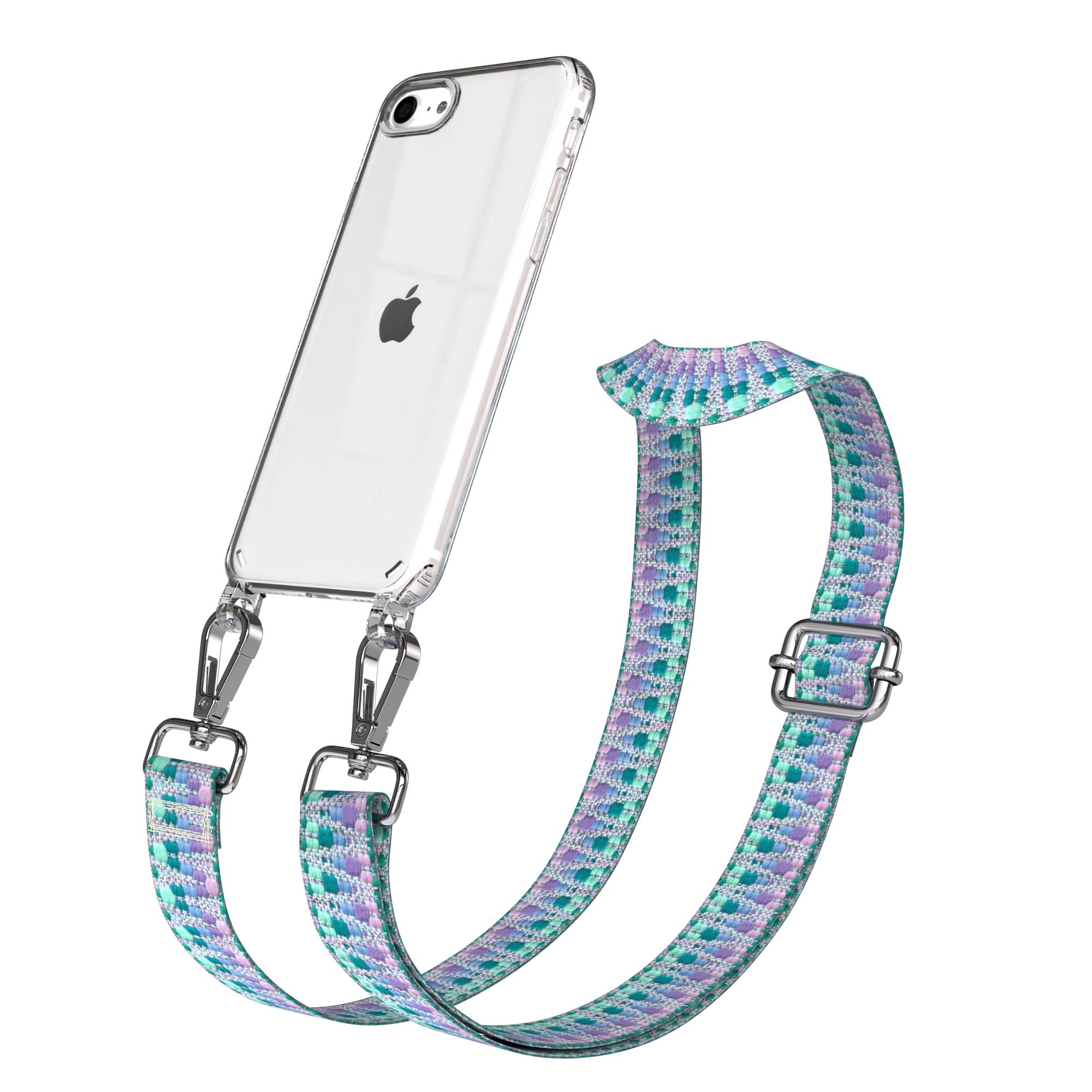 iPhone SE Handykette mit verstellbarem Band und Hülle von EAZY CASE 