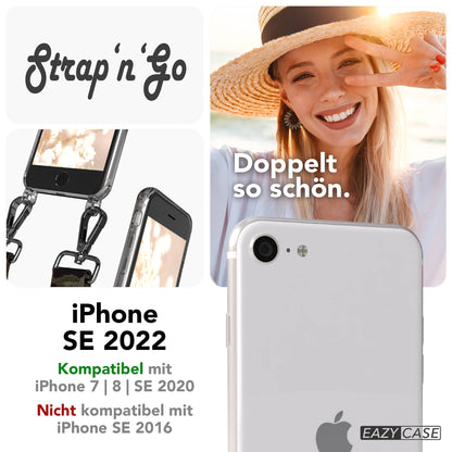 iPhone SE Handykette mit verstellbarem Band und Hülle von EAZY CASE 