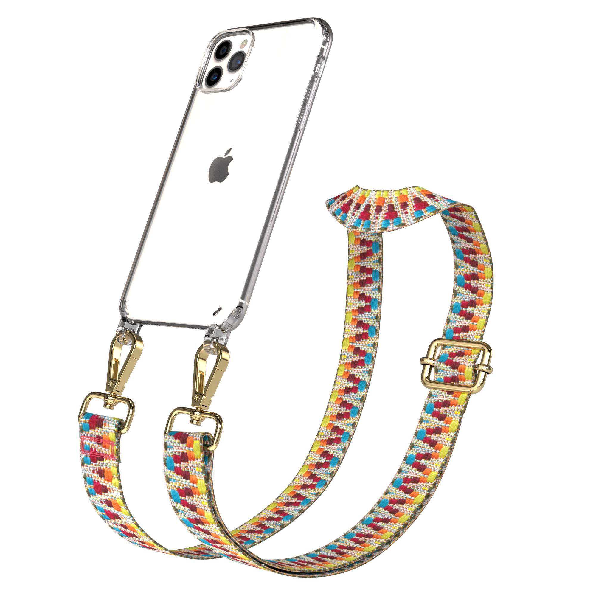iPhone 11 Pro Max Handykette mit verstellbarem Boho Trageriemen von EAZY CASE 