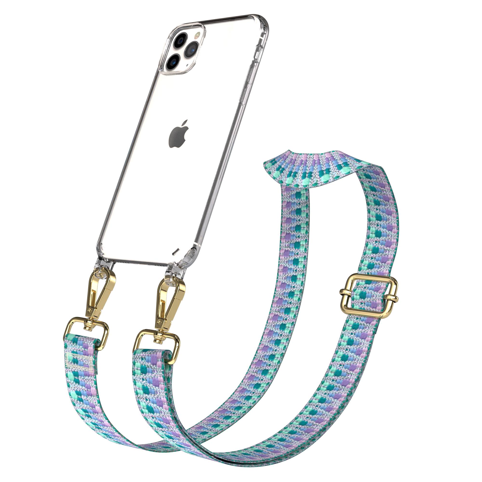 iPhone 11 Pro Max Handykette mit verstellbarem Boho Trageriemen von EAZY CASE 