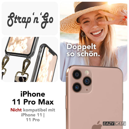 iPhone 11 Pro Max Handykette mit verstellbarem Boho Trageriemen von EAZY CASE 