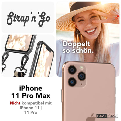 iPhone 11 Pro Max Handykette mit verstellbarem Boho Trageriemen von EAZY CASE 