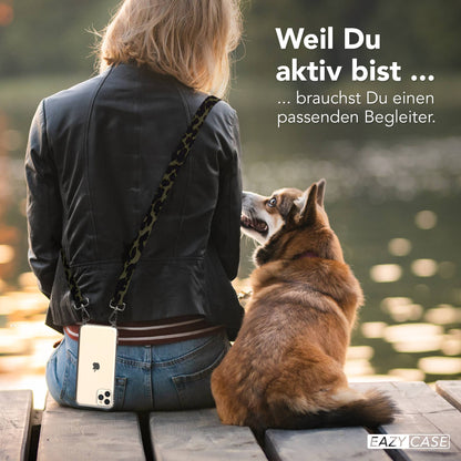 iPhone 11 Pro Max Handykette mit verstellbarem Boho Trageriemen von EAZY CASE 
